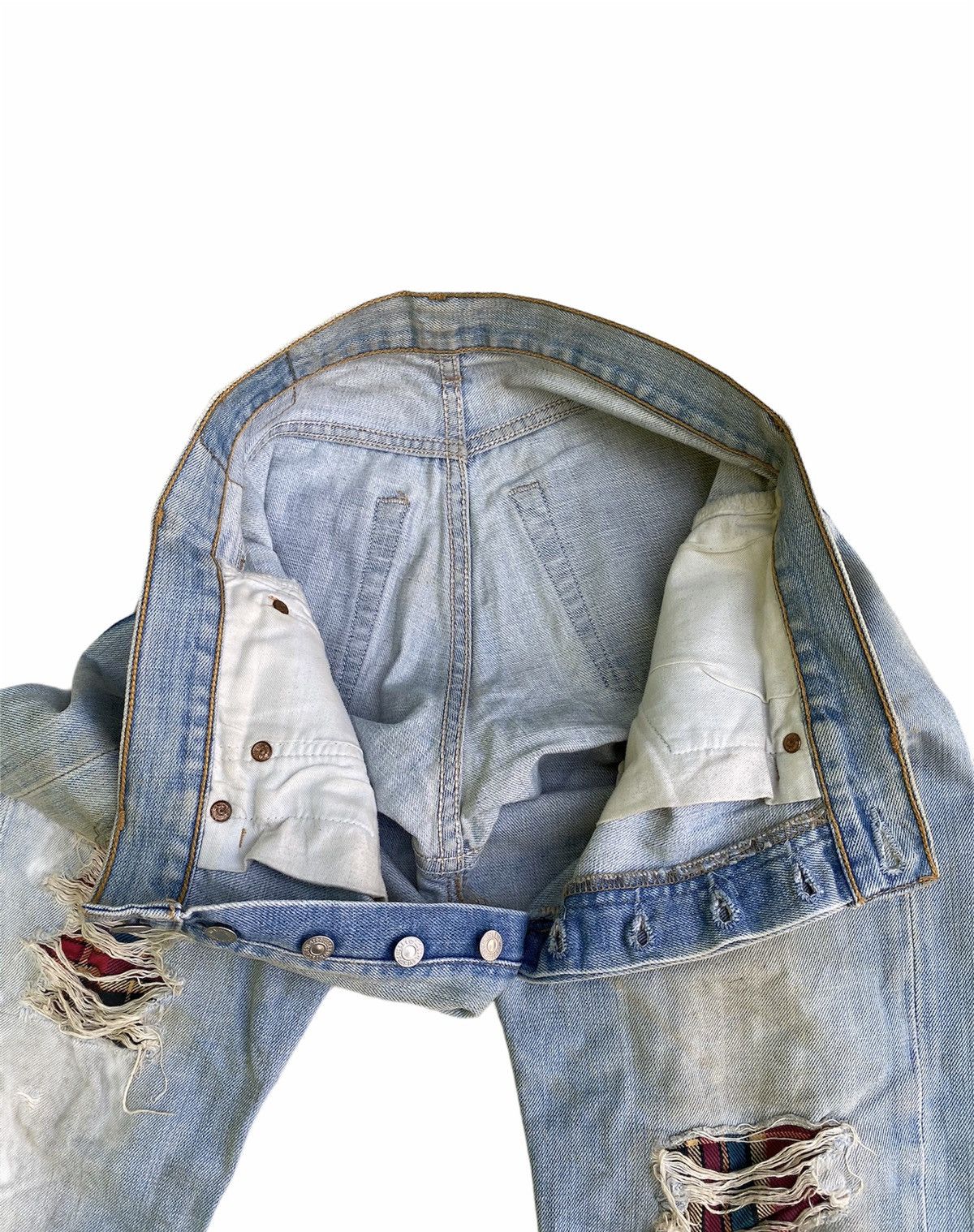 Levi's × Vintage Vintage Levi's Distressed Denim Custom Made Size US 30 / EU 46 - 7 Thumbnail