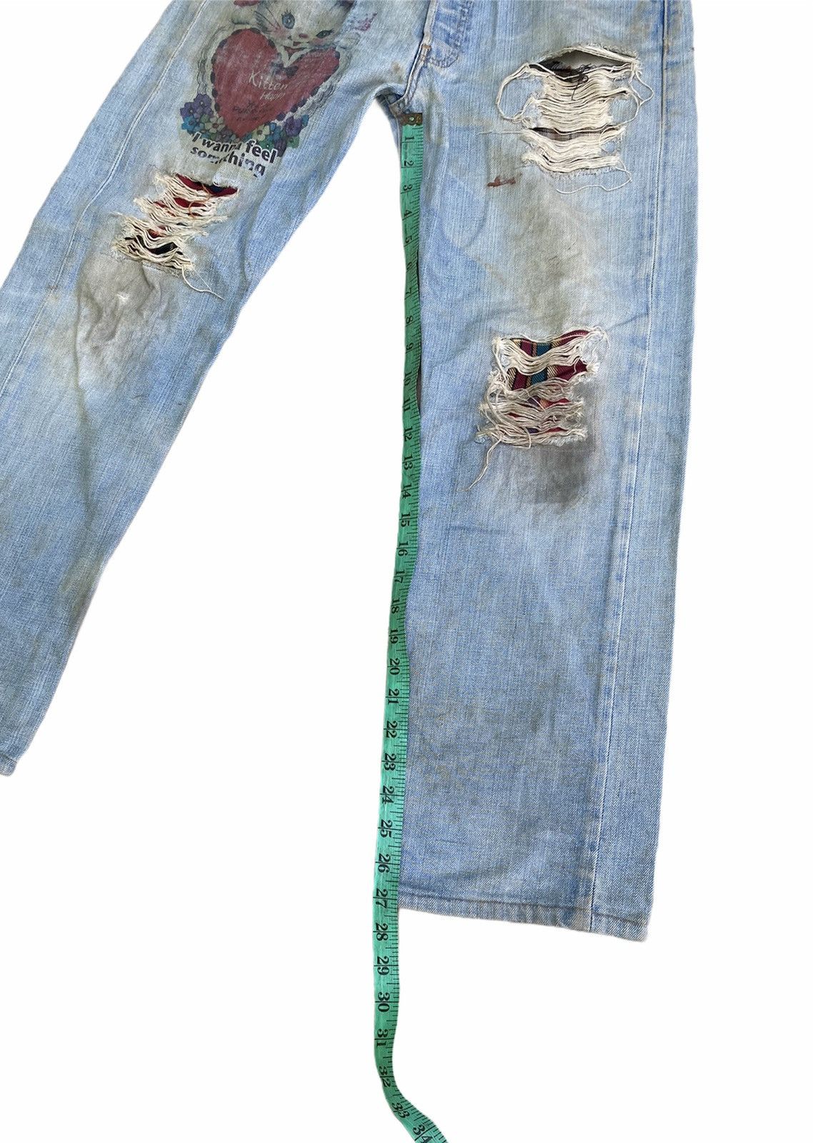 Levi's × Vintage Vintage Levi's Distressed Denim Custom Made Size US 30 / EU 46 - 15 Thumbnail