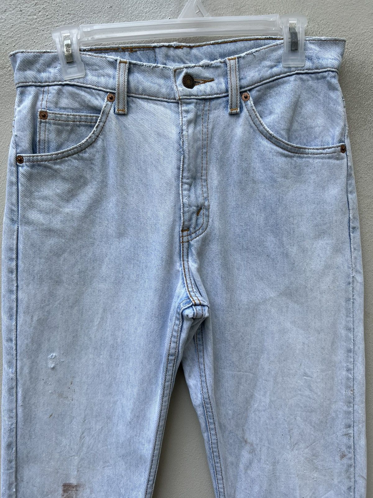 Levi's × Needles × Vintage Vintage 1996 Levi’s 505 Fade Light Blue Stains Denim Jeans Size US 30 / EU 46 - 7 Thumbnail
