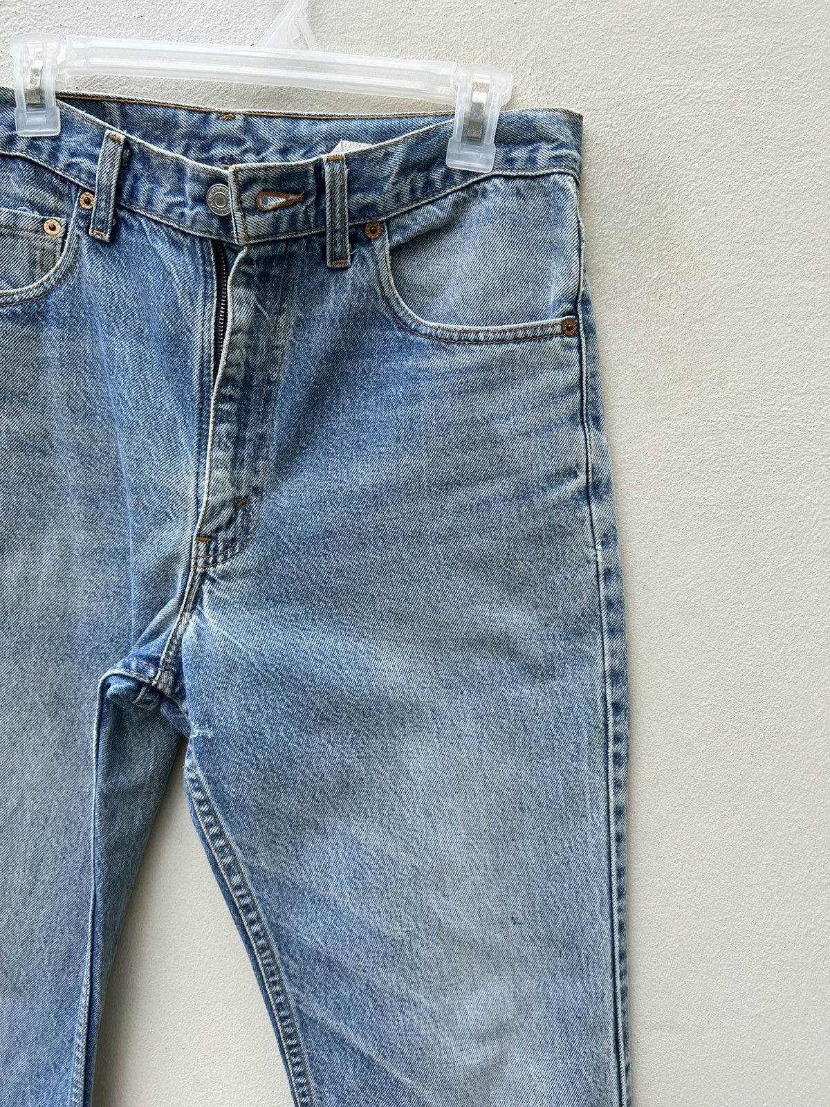 Levi's Vintage 90s Levi’s 517 Faded Denim Cropped Flare Jeans R1 Size US 33 - 8 Thumbnail