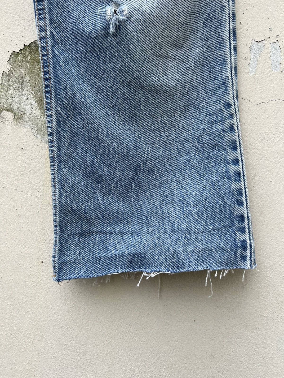 Levi's Vintage 90s Levi’s 517 Faded Denim Cropped Flare Jeans R1 Size US 33 - 10 Thumbnail
