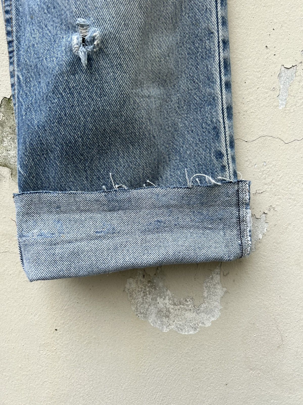 Levi's Vintage 90s Levi’s 517 Faded Denim Cropped Flare Jeans R1 Size US 33 - 20 Thumbnail