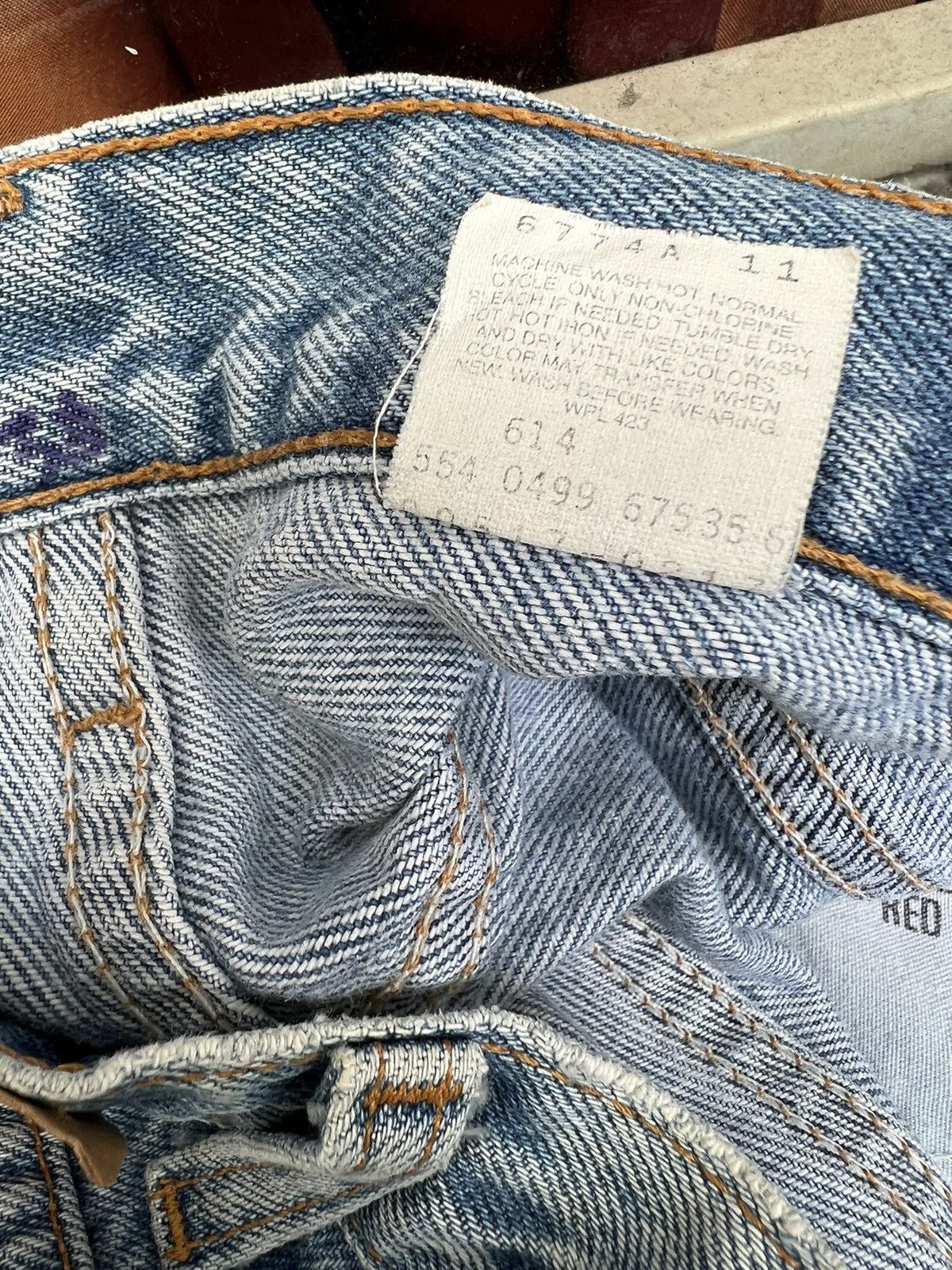 Levi's Vintage 90s Levi’s 517 Faded Denim Cropped Flare Jeans R1 Size US 33 - 19 Thumbnail