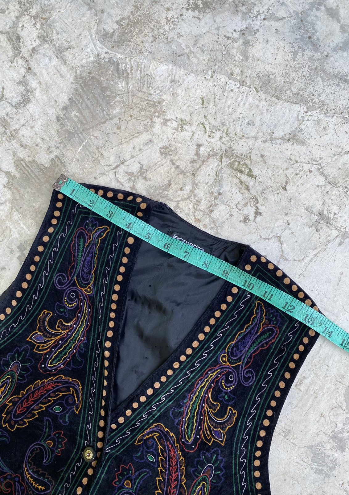 Designer × Japanese Brand × Vintage Leomarina Cardigan Embroidery Velveteen Vest Jacket Size US M / EU 48-50 / 2 - 13 Thumbnail