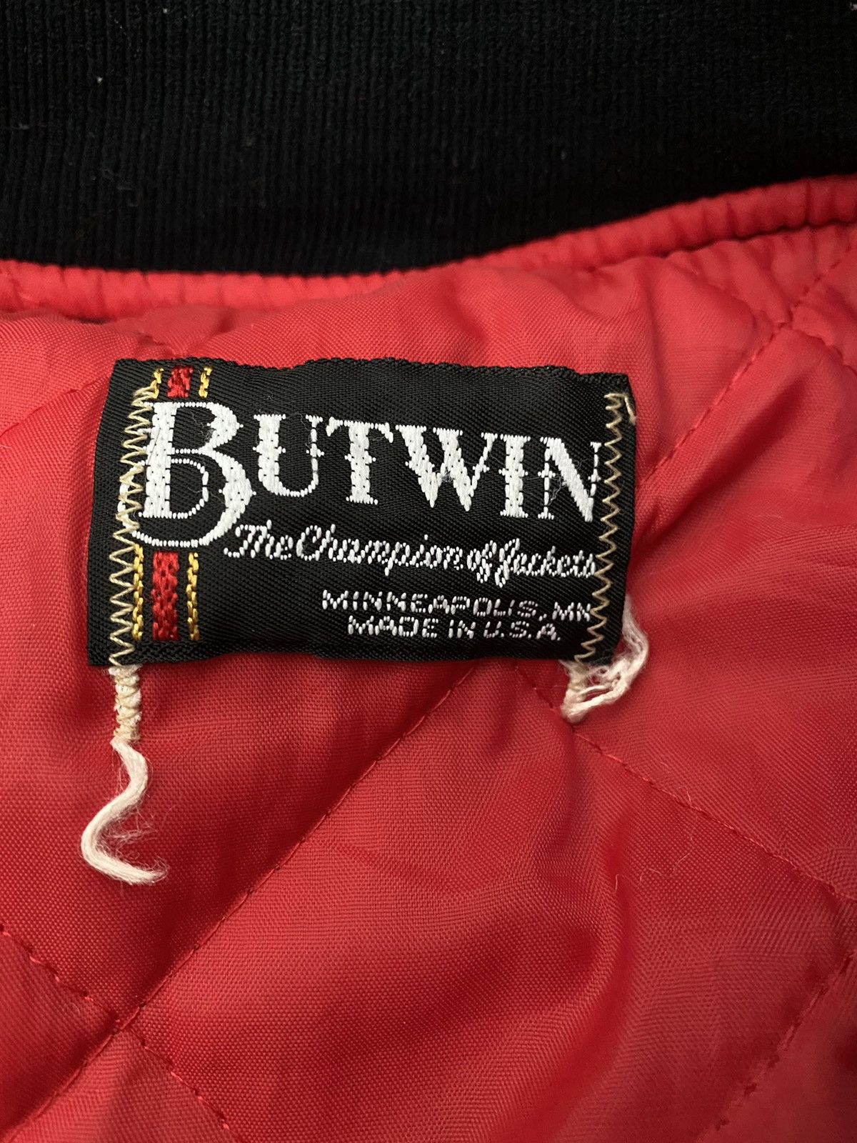 Vintage Vintage Butwin Apertus Satin Bomber Jacket Size US L / EU 52-54 / 3 - 8 Thumbnail