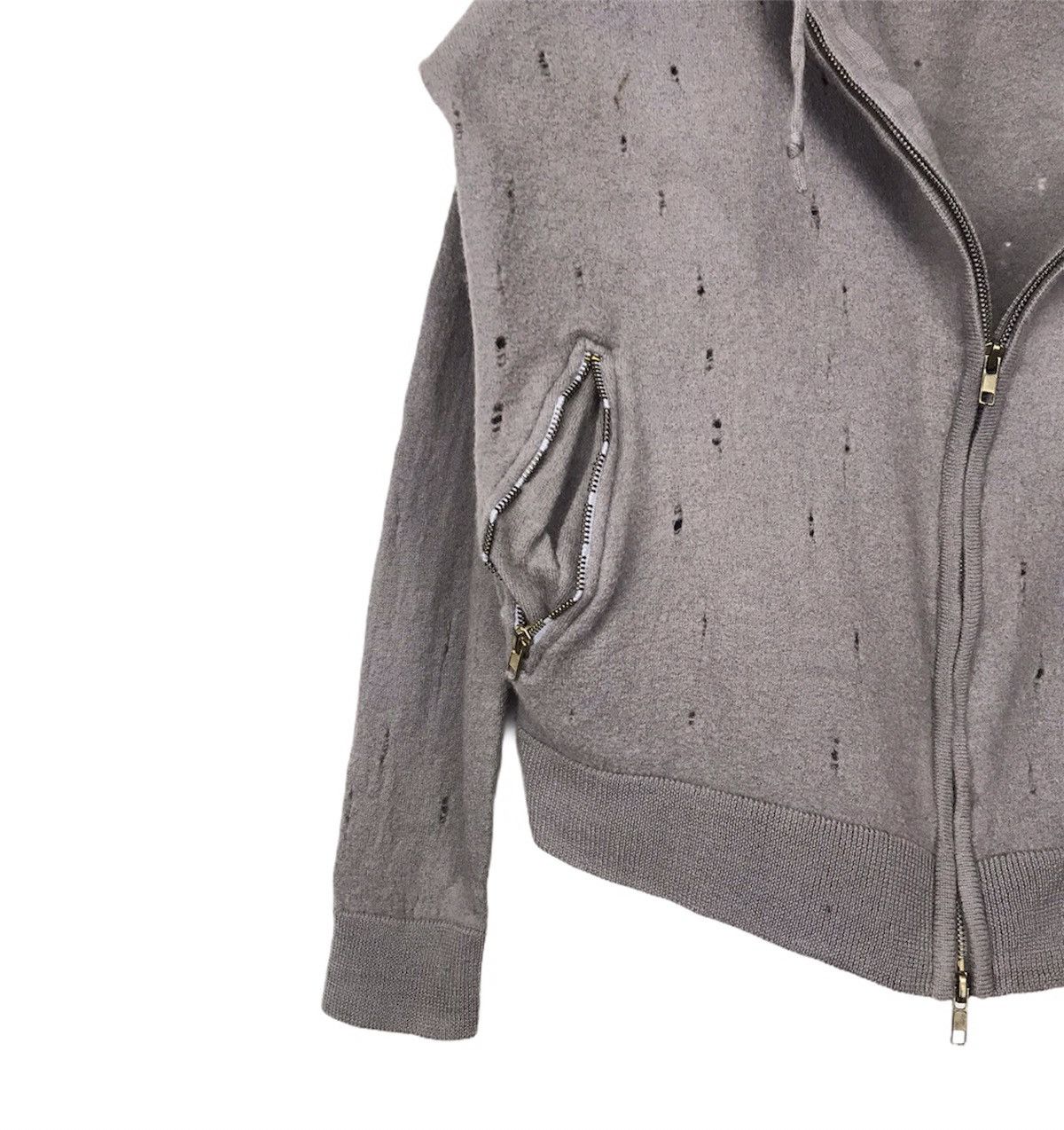 14th Addiction × KMRii Heritage trashed hoodie wool distressed ripped Vuja De Size US L / EU 52-54 / 3 - 6 Thumbnail