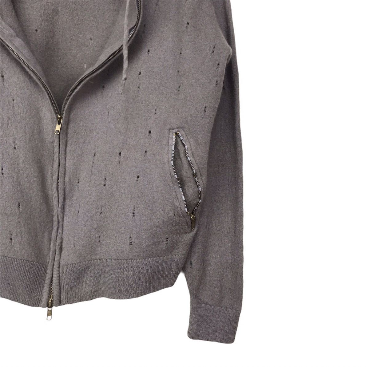 14th Addiction × KMRii Heritage trashed hoodie wool distressed ripped Vuja De Size US L / EU 52-54 / 3 - 5 Thumbnail