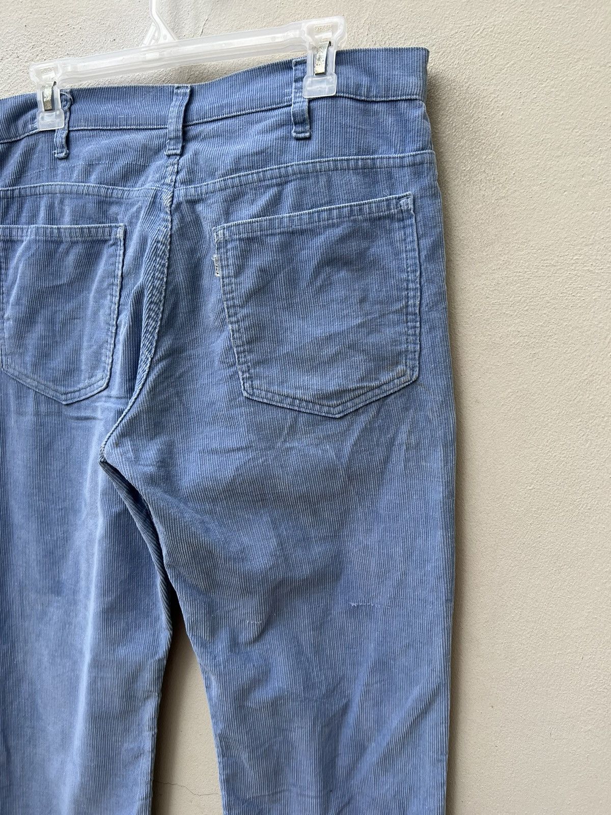 Levi's Vintage 70s Levi’s 646 Fade Light Blue Corduroy Flare Jeans Size US 33 - 20 Thumbnail