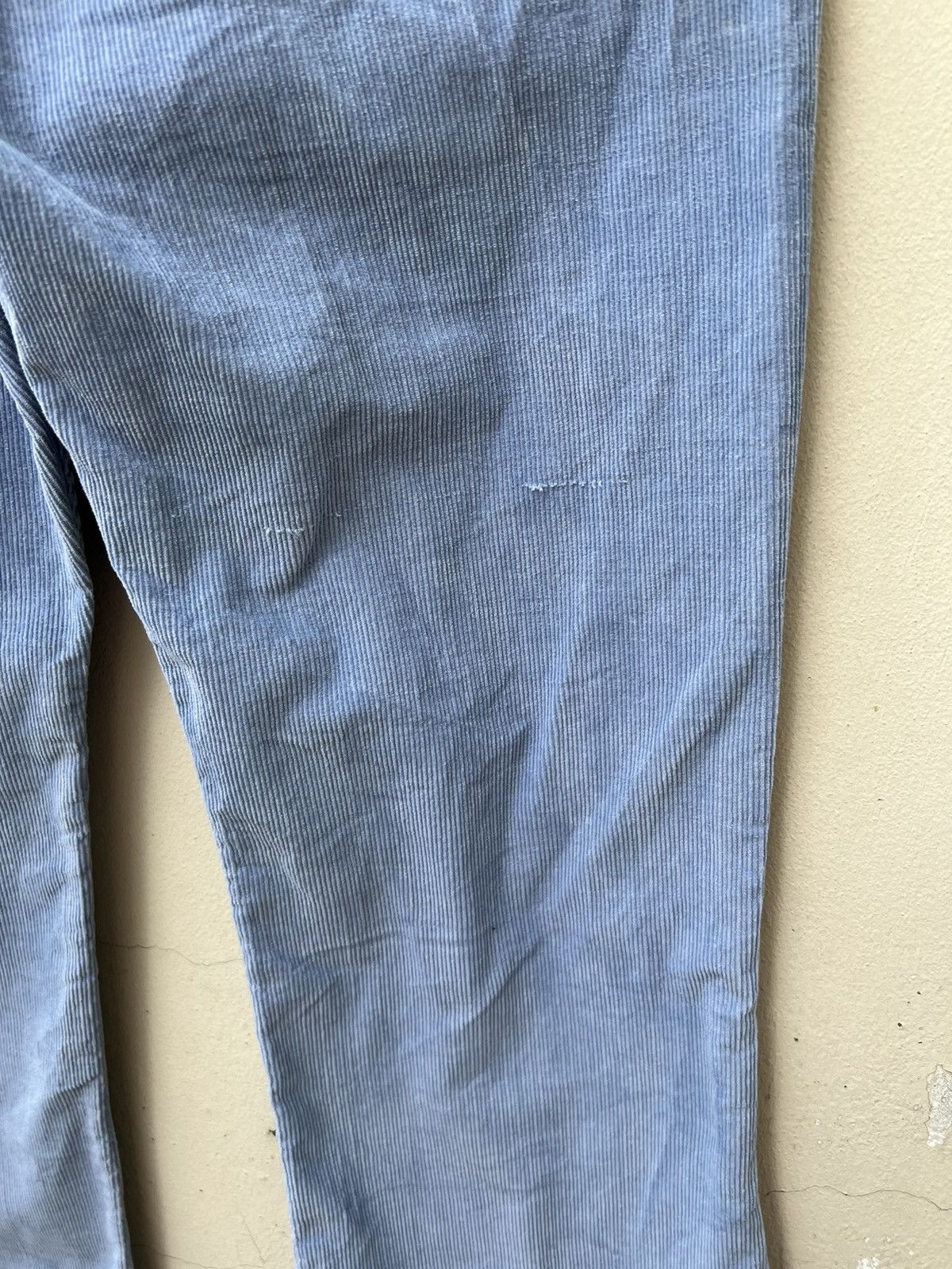 Levi's Vintage 70s Levi’s 646 Fade Light Blue Corduroy Flare Jeans Size US 33 - 22 Thumbnail