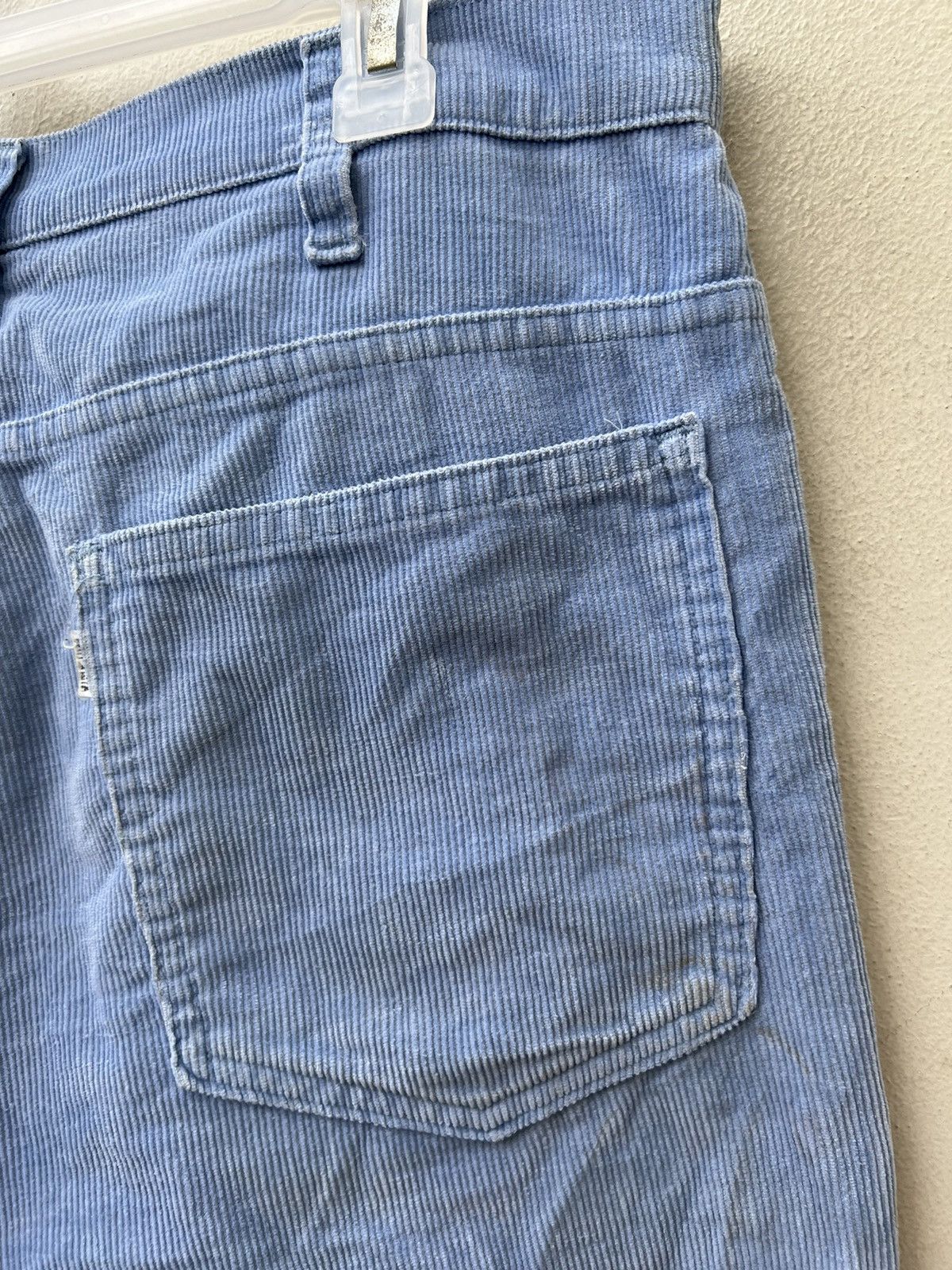 Levi's Vintage 70s Levi’s 646 Fade Light Blue Corduroy Flare Jeans Size US 33 - 21 Thumbnail