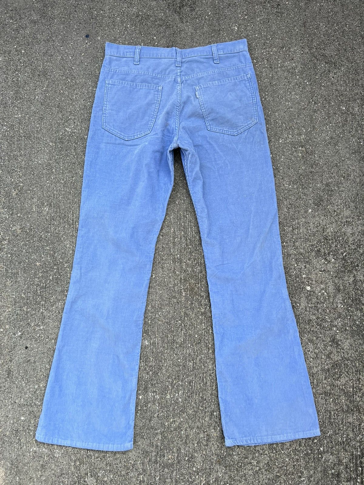 Levi's Vintage 70s Levi’s 646 Fade Light Blue Corduroy Flare Jeans Size US 33 - 5 Thumbnail