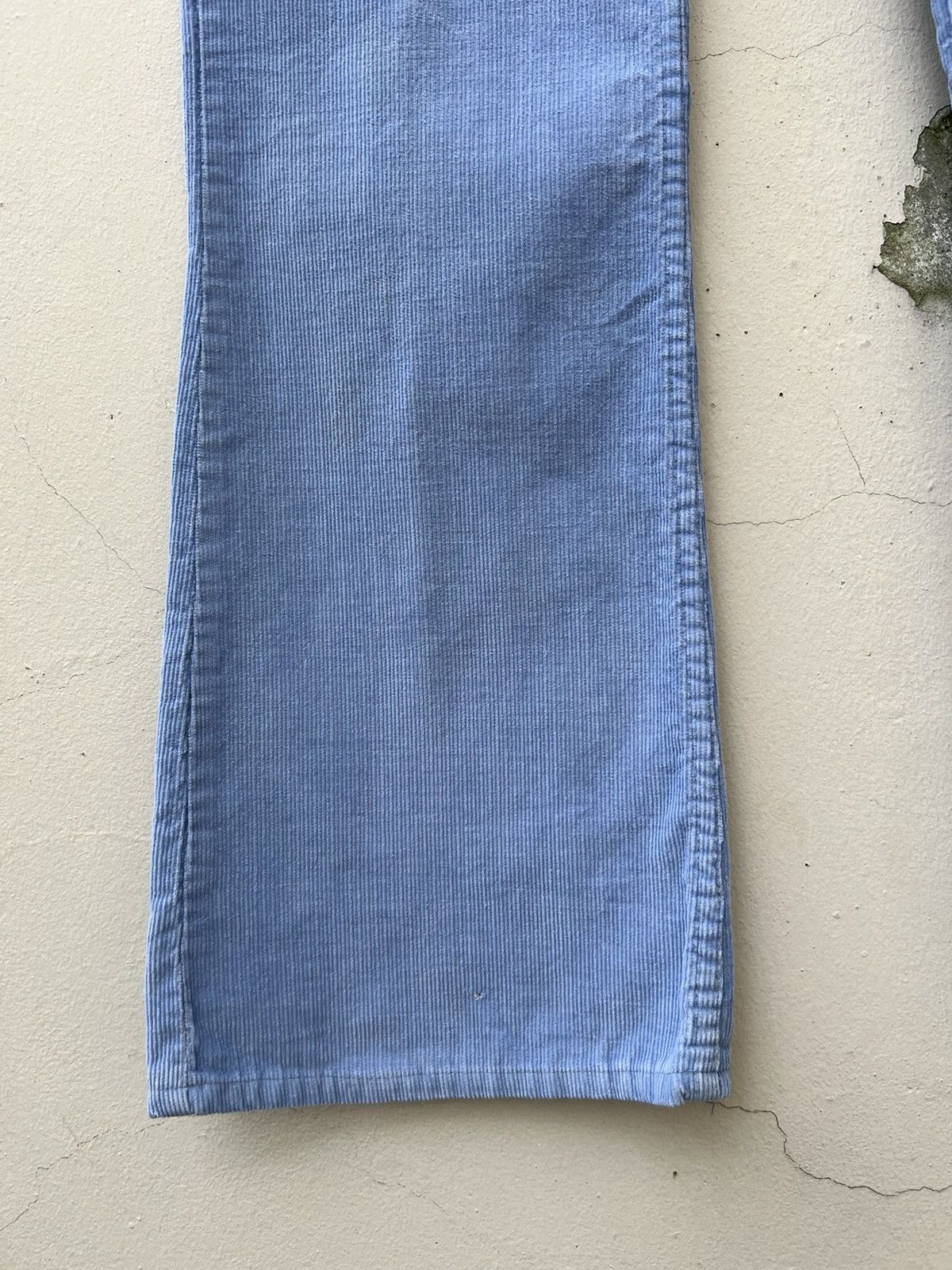Levi's Vintage 70s Levi’s 646 Fade Light Blue Corduroy Flare Jeans Size US 33 - 10 Thumbnail