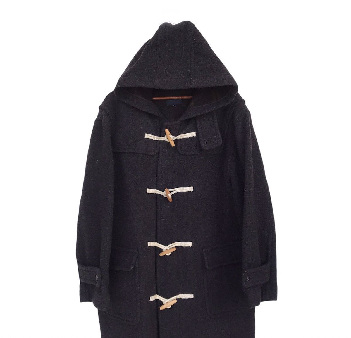 Uniqlo 💥Quick Sale💥Duffle Coat Hoodie Wool Checkered by Uniqlo Size US L / EU 52-54 / 3 - 3 Thumbnail