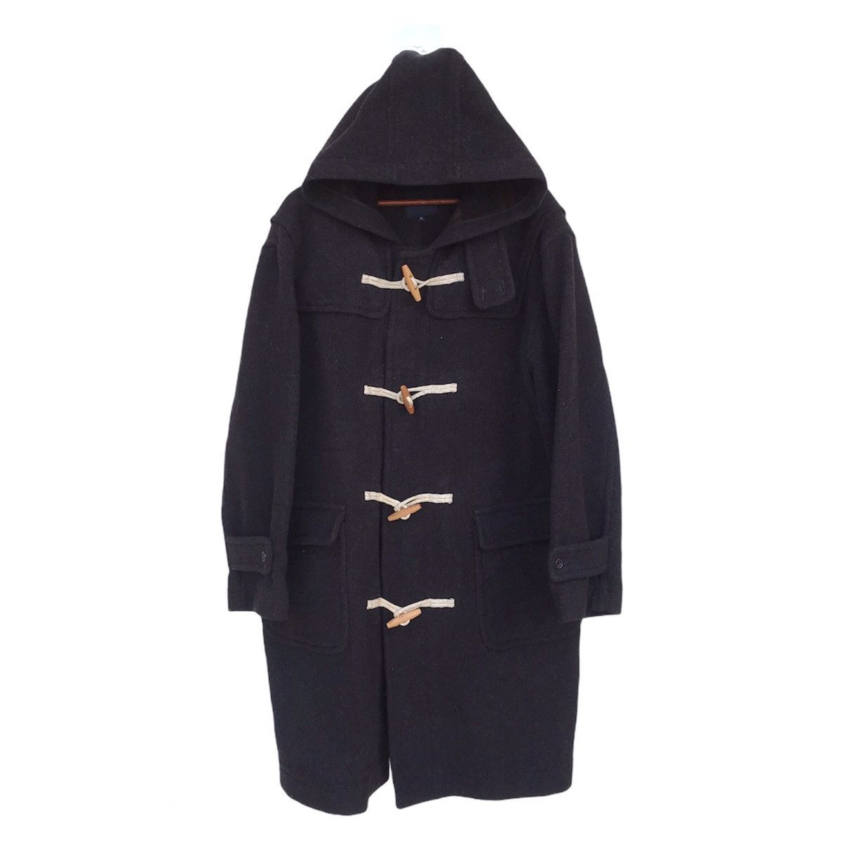 Uniqlo 💥Quick Sale💥Duffle Coat Hoodie Wool Checkered by Uniqlo Size US L / EU 52-54 / 3 - 1 Thumbnail