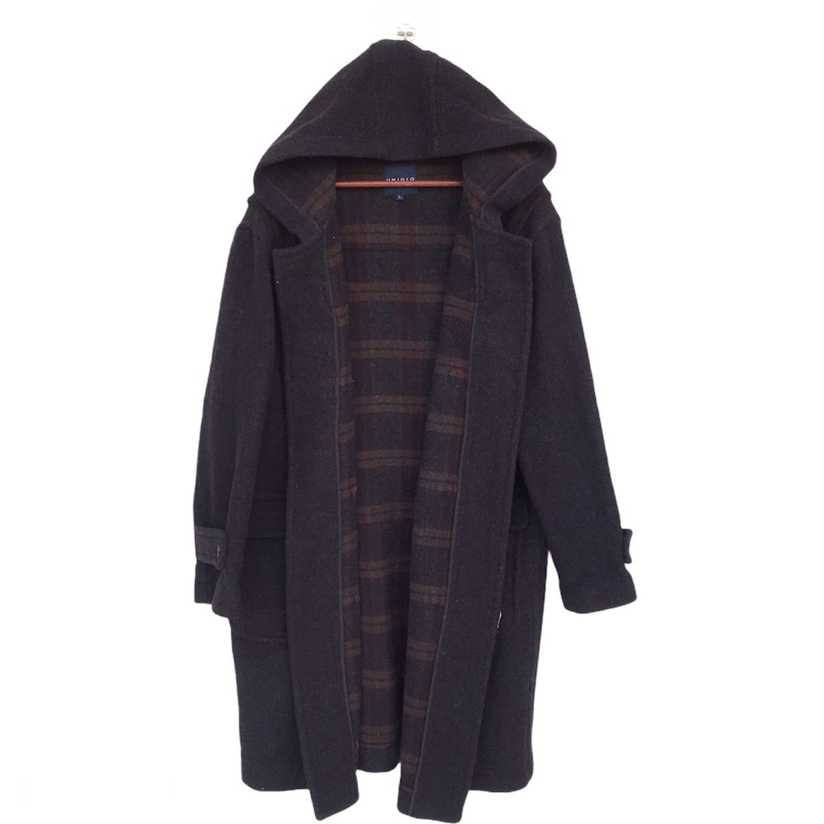 Uniqlo 💥Quick Sale💥Duffle Coat Hoodie Wool Checkered by Uniqlo Size US L / EU 52-54 / 3 - 5 Thumbnail