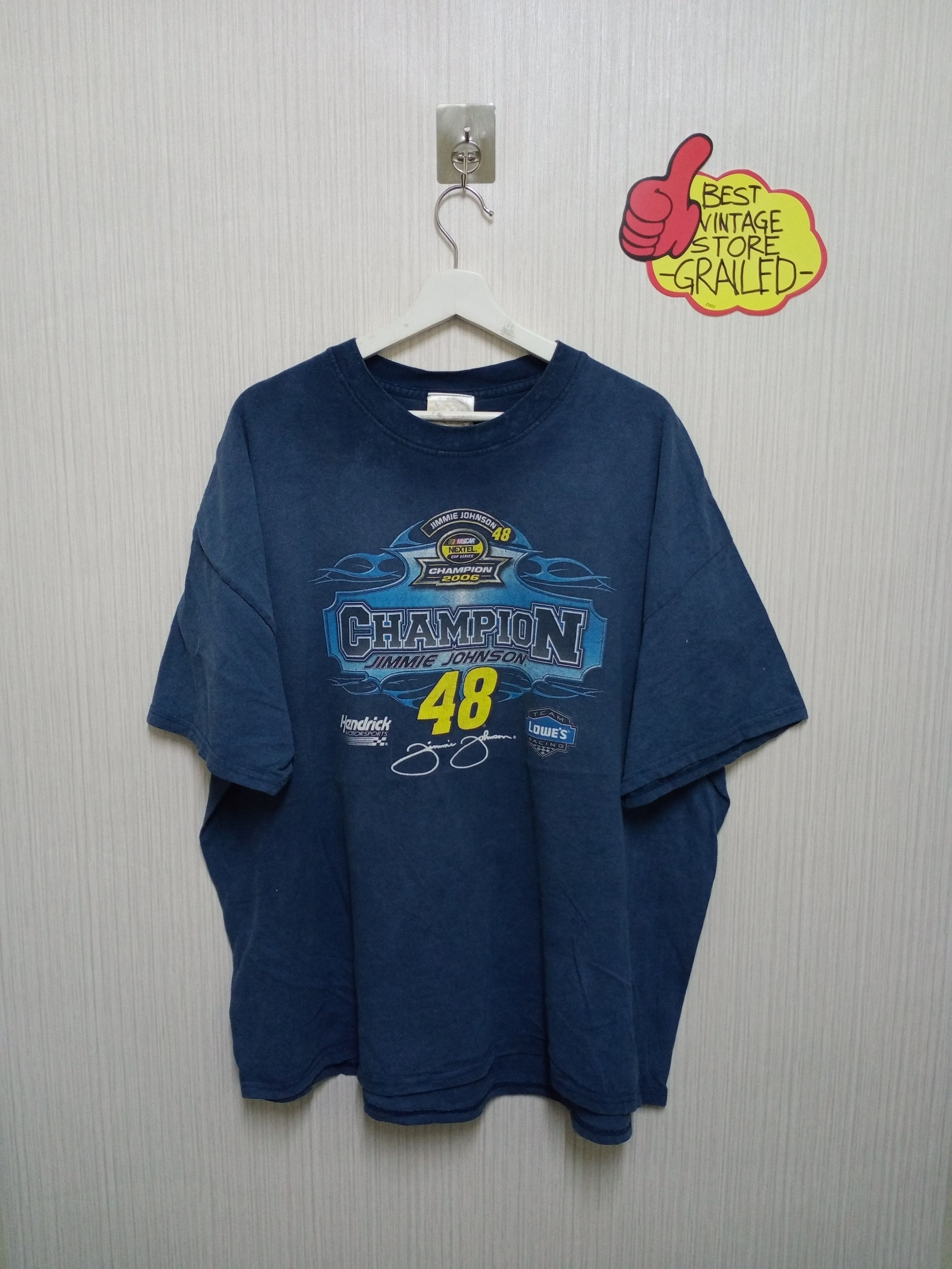 Chase Authentics Vintage 48 Jimmy Johnson Champion 2006 Tshirt Size US XXL / EU 58 / 5 - 2 Thumbnail