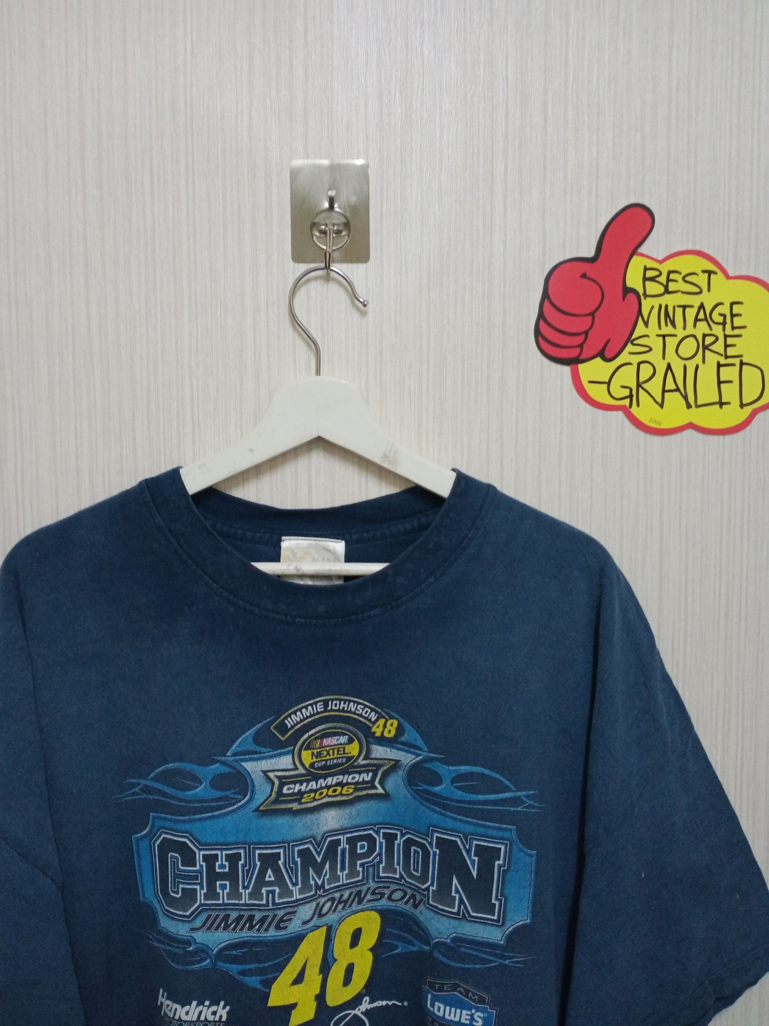 Chase Authentics Vintage 48 Jimmy Johnson Champion 2006 Tshirt Size US XXL / EU 58 / 5 - 4 Thumbnail