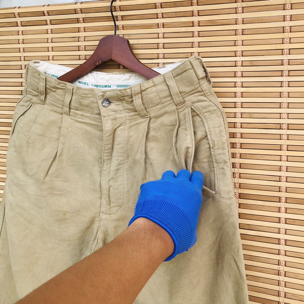 Nigel Cabourn Nigel Cabourn Pleated chino in Beige military wide pant Size US 28 / EU 44 - 3 Thumbnail