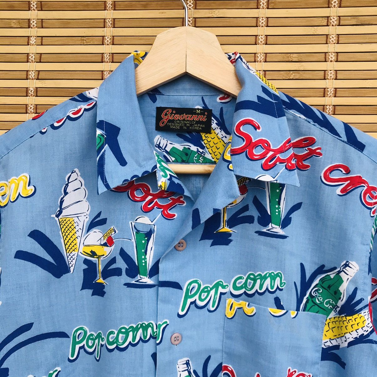 Vintage Vintage Giovanni hawaii coca cola art abstract oxford Size US M / EU 48-50 / 2 - 6 Thumbnail