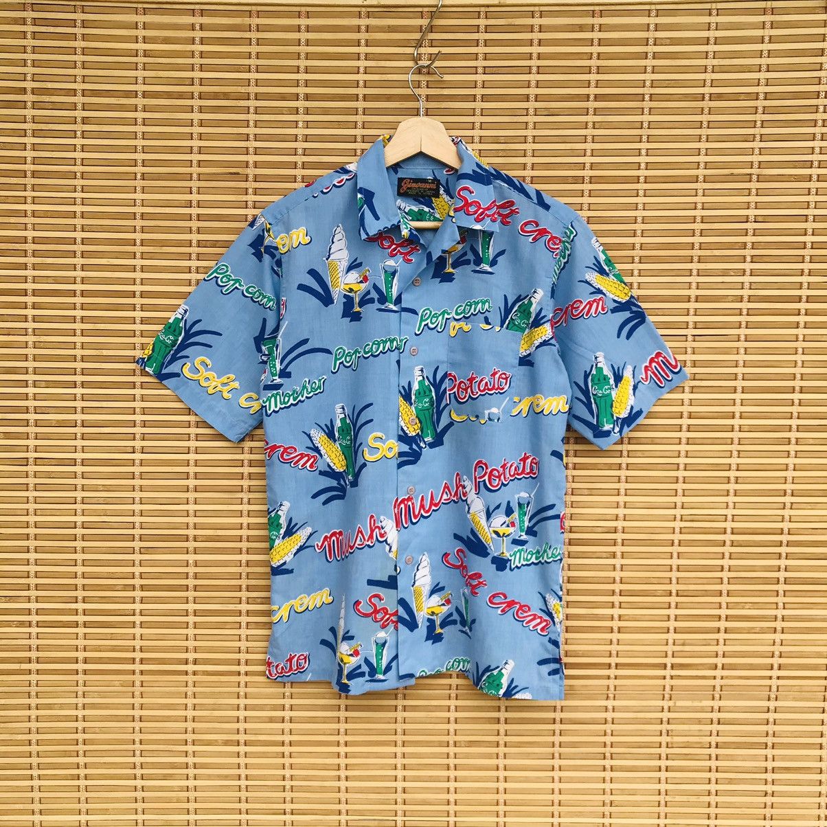 Vintage Giovanni hawaii coca cola art abstract oxford