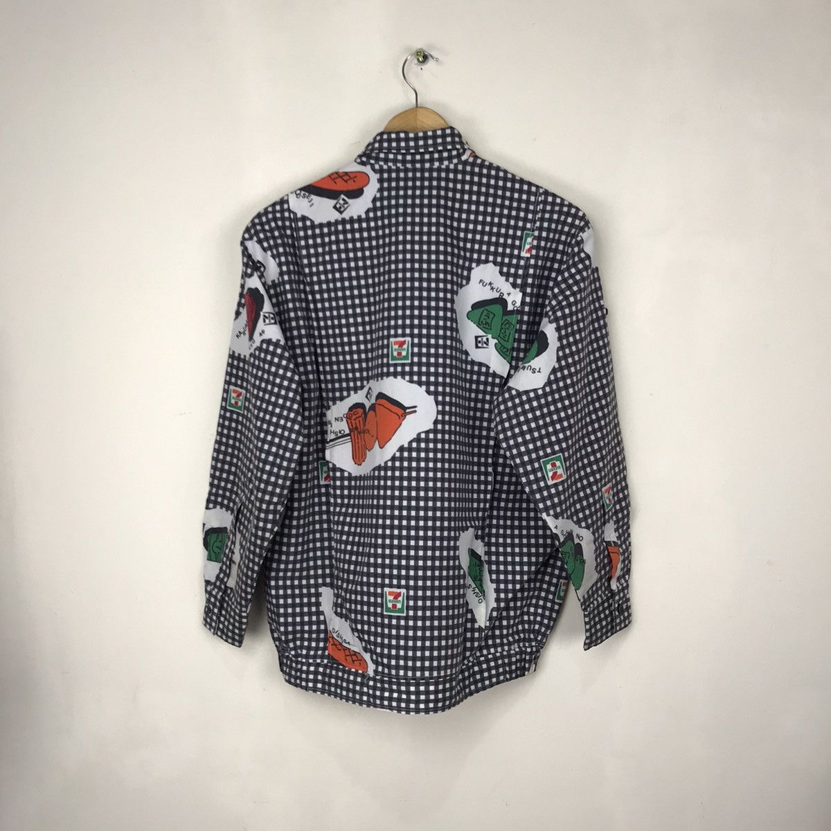 Vintage Vintage 7-Eleven mapping checkered buttom up jacket Size US L / EU 52-54 / 3 - 6 Thumbnail