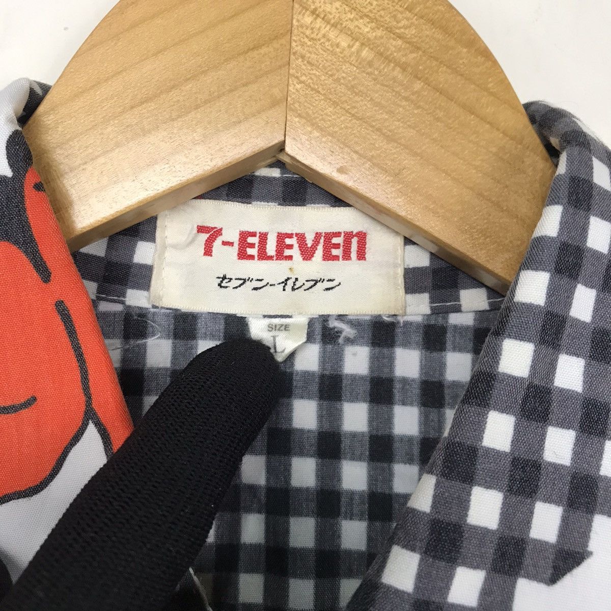 Vintage Vintage 7-Eleven mapping checkered buttom up jacket Size US L / EU 52-54 / 3 - 7 Thumbnail