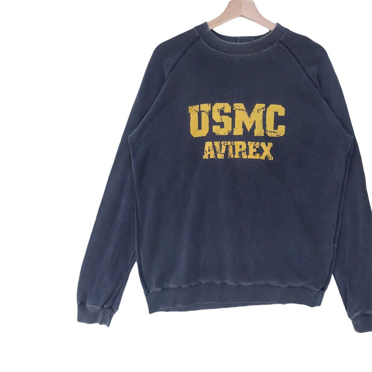 Avirex Vintage USMC avirex fadedblack crewneck sweatshirt jumper Size US M / EU 48-50 / 2 - 2 Thumbnail