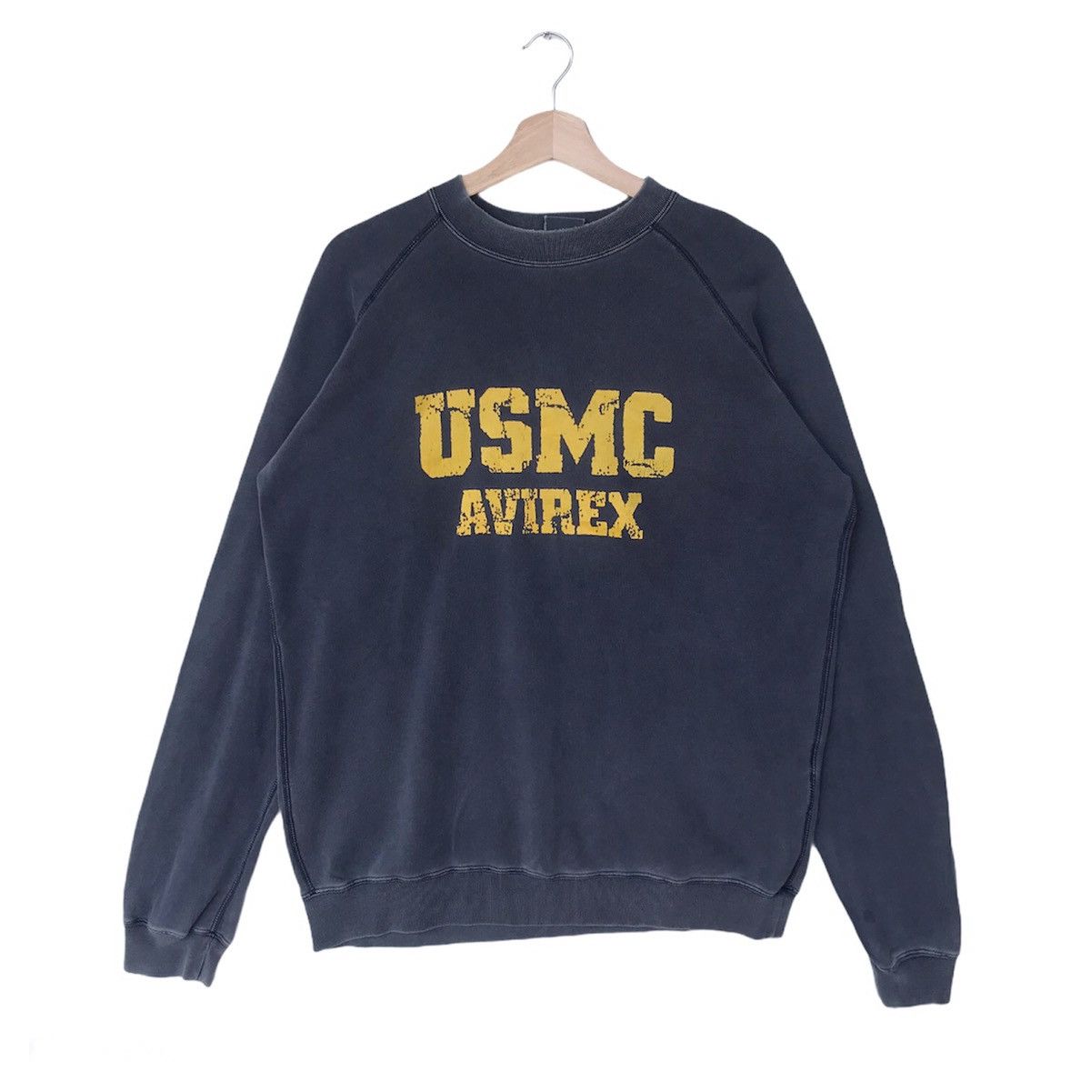 Avirex Vintage USMC avirex fadedblack crewneck sweatshirt jumper Size US M / EU 48-50 / 2 - 1 Thumbnail