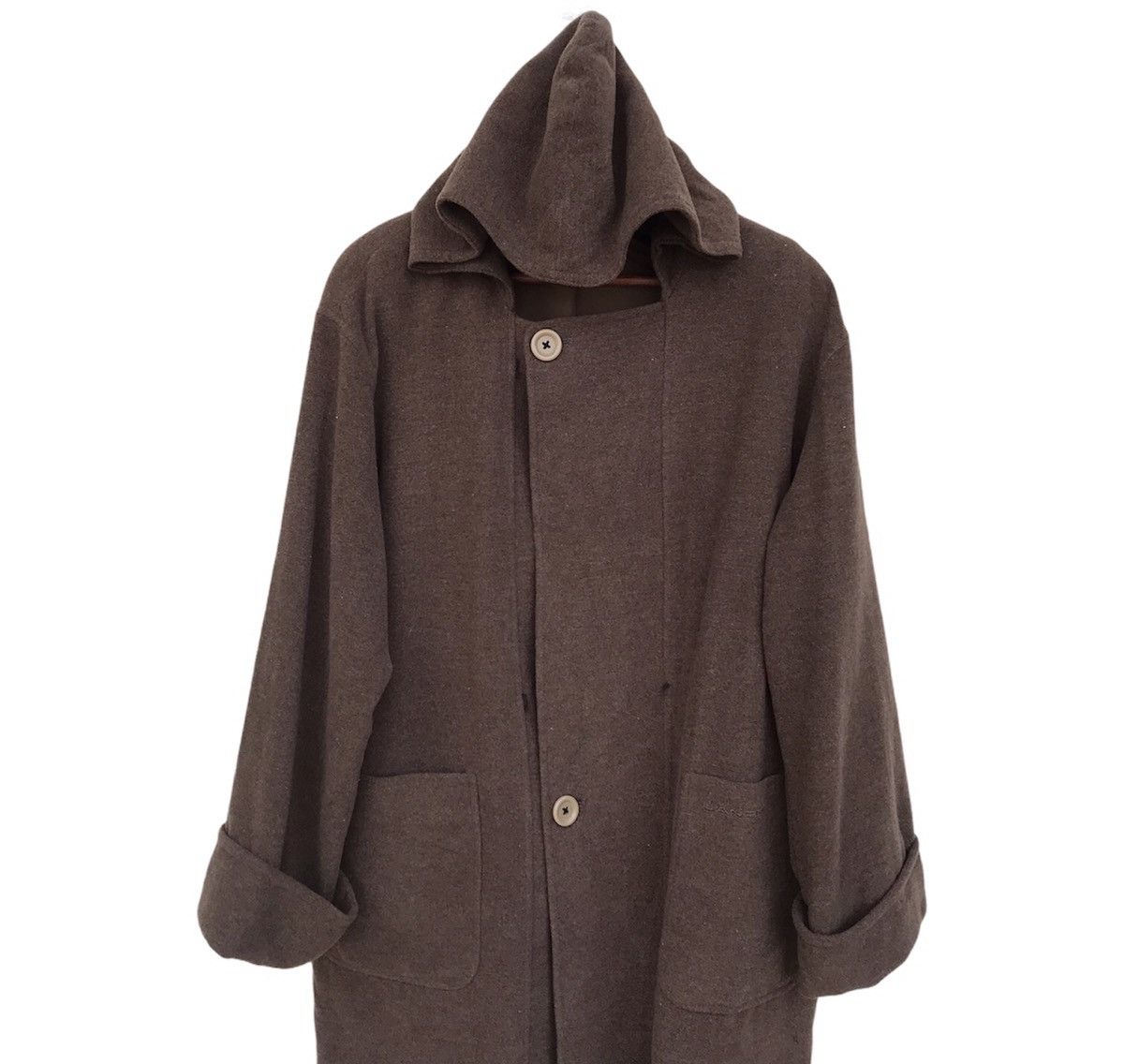 Lancel Vintage Lancel camel brown wool hoodie jacket Size US L / EU 52-54 / 3 - 2 Thumbnail
