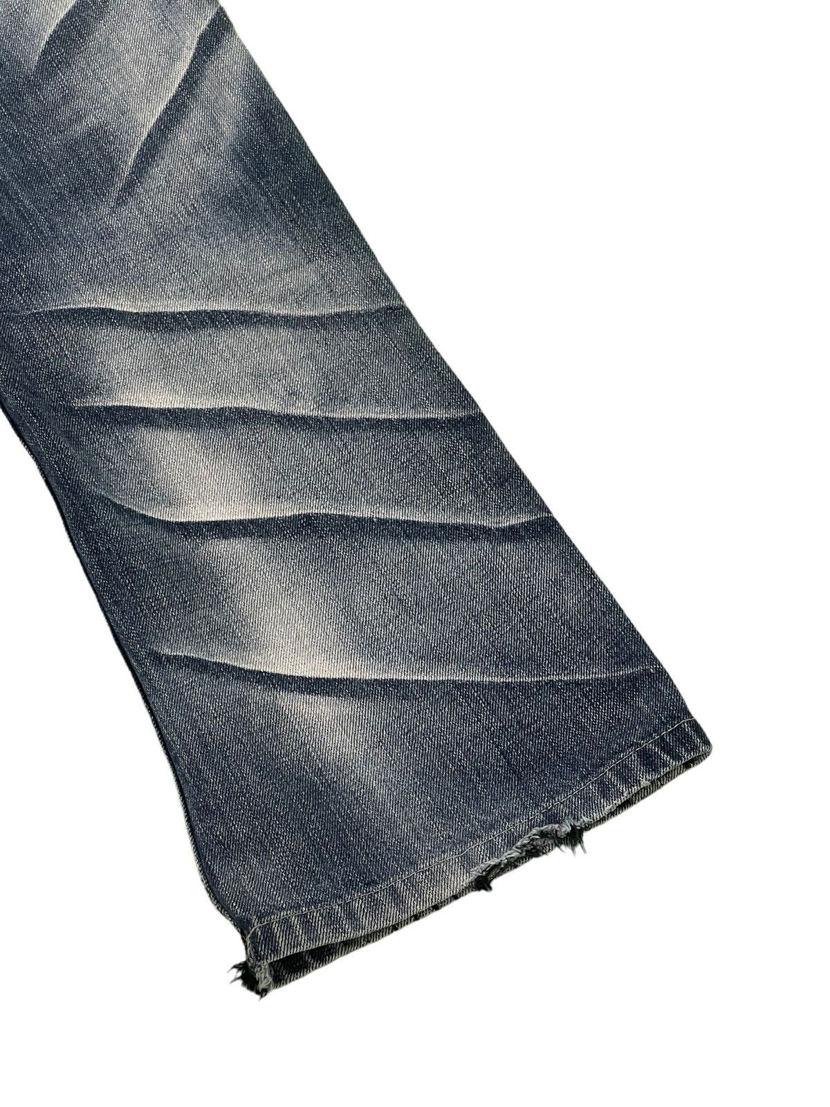 Japanese Brand Flare Jeans Army of No Acid Wash Low Rise Boot Cut 4🟦4 Size US 29 - 4 Thumbnail