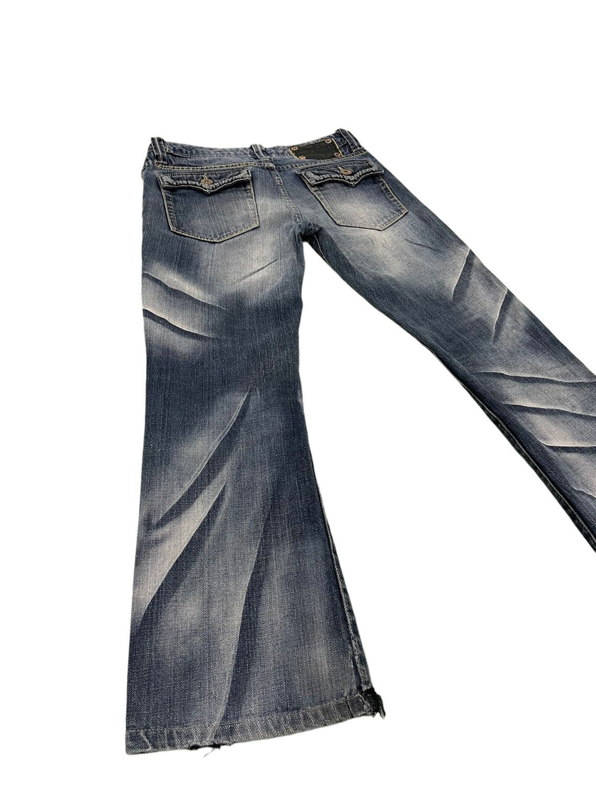 Flare Jeans Army of No Acid Wash Low Rise Boot Cut 4🟦4
