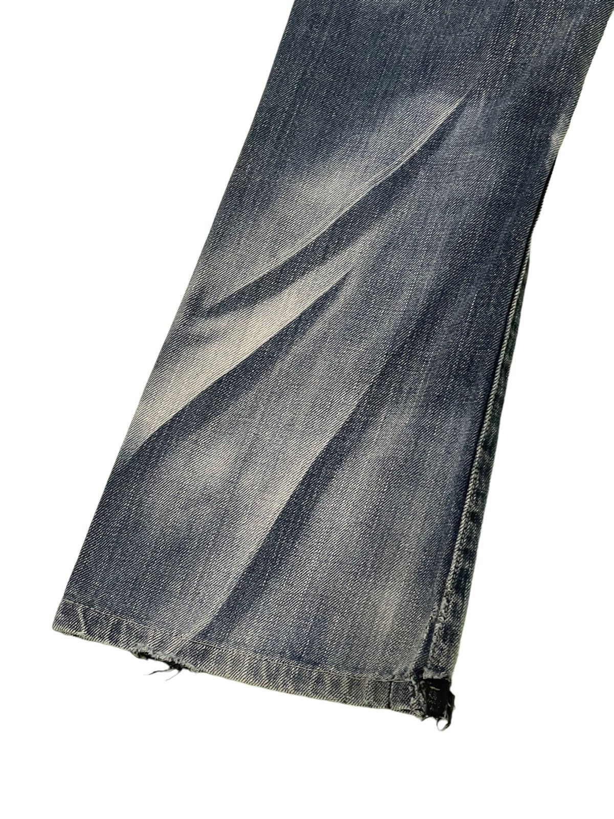 Japanese Brand Flare Jeans Army of No Acid Wash Low Rise Boot Cut 4🟦4 Size US 29 - 5 Thumbnail