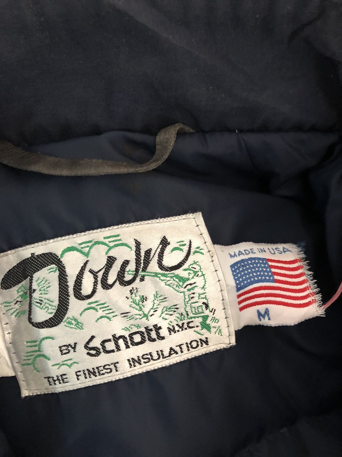 Schott × Vintage Vintage Schott N.Y.C. Goose Down Feather Puffer Jacket Size US M / EU 48-50 / 2 - 13 Thumbnail