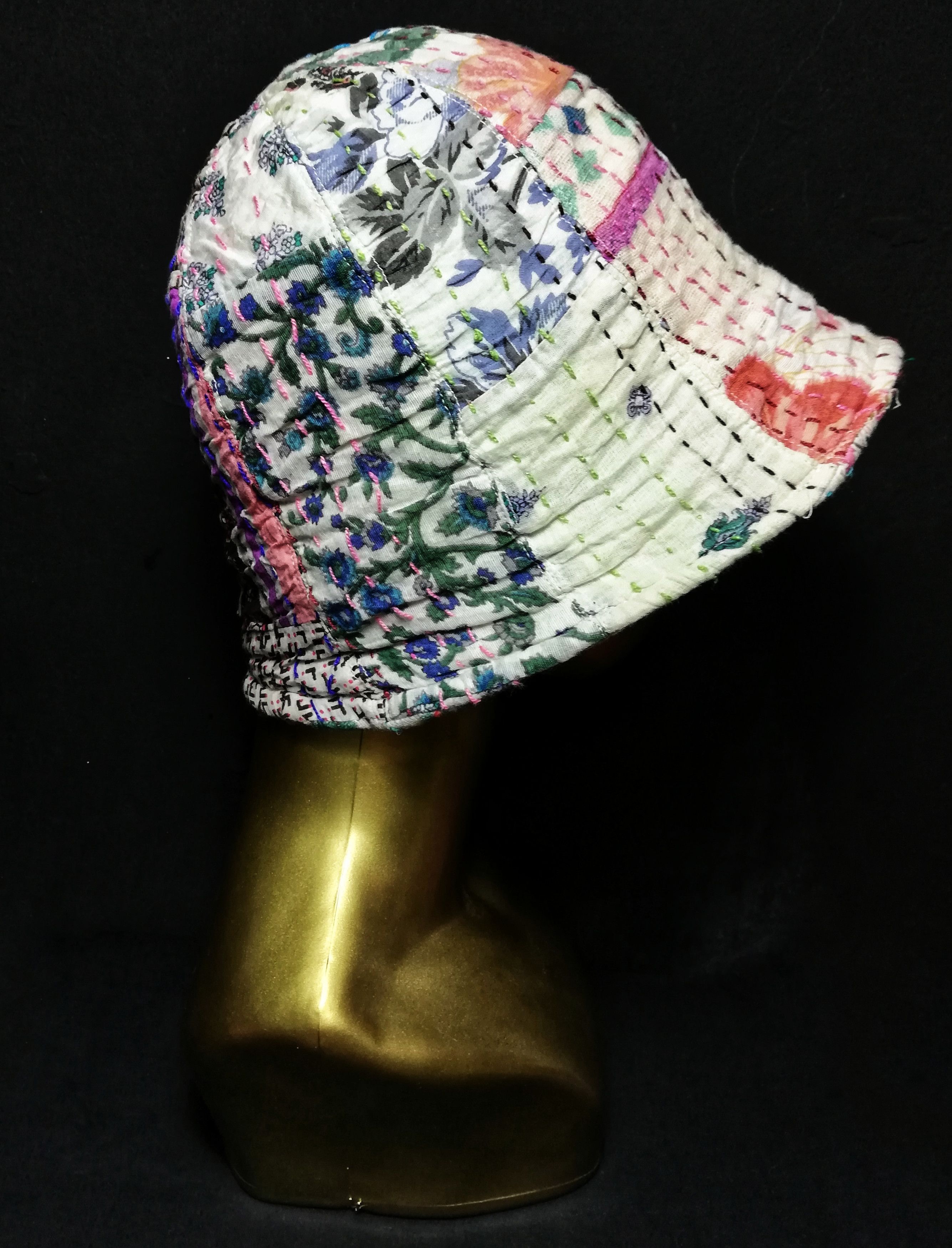 Art Comes First × Vintage 🔥GRAIL RARE! Traditional ICT Kerchief Kofu Boro Bucket Hat Size ONE SIZE - 1 Thumbnail