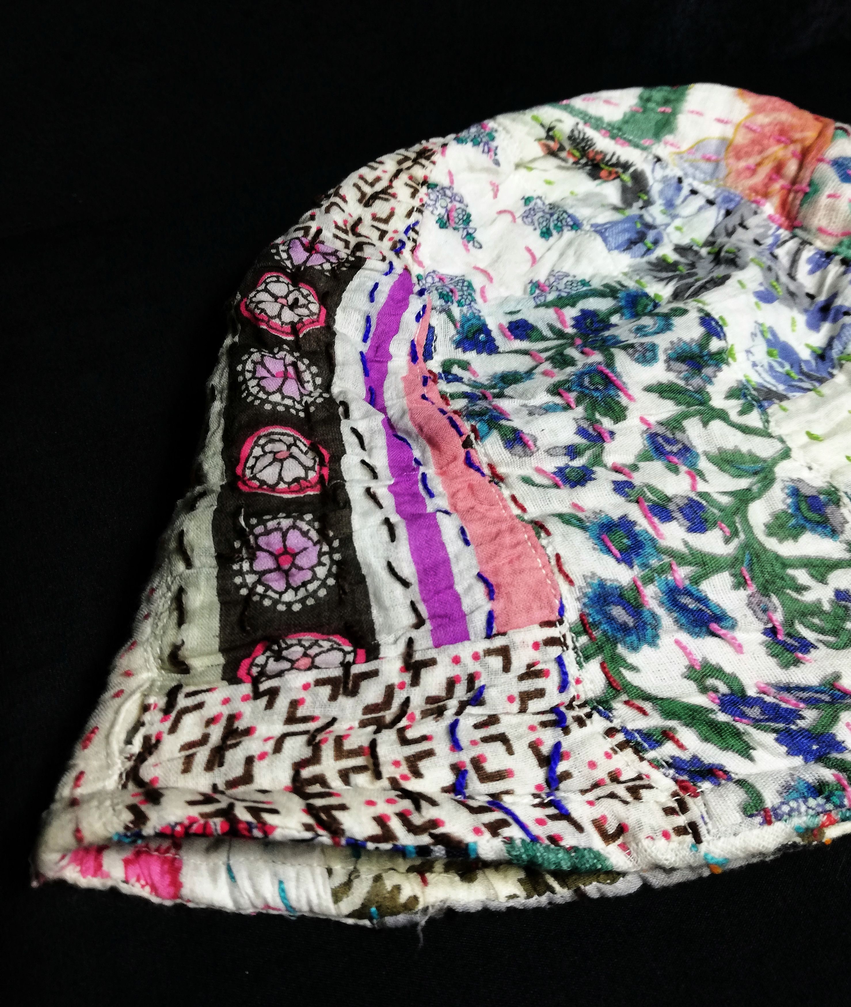 Art Comes First × Vintage 🔥GRAIL RARE! Traditional ICT Kerchief Kofu Boro Bucket Hat Size ONE SIZE - 11 Thumbnail