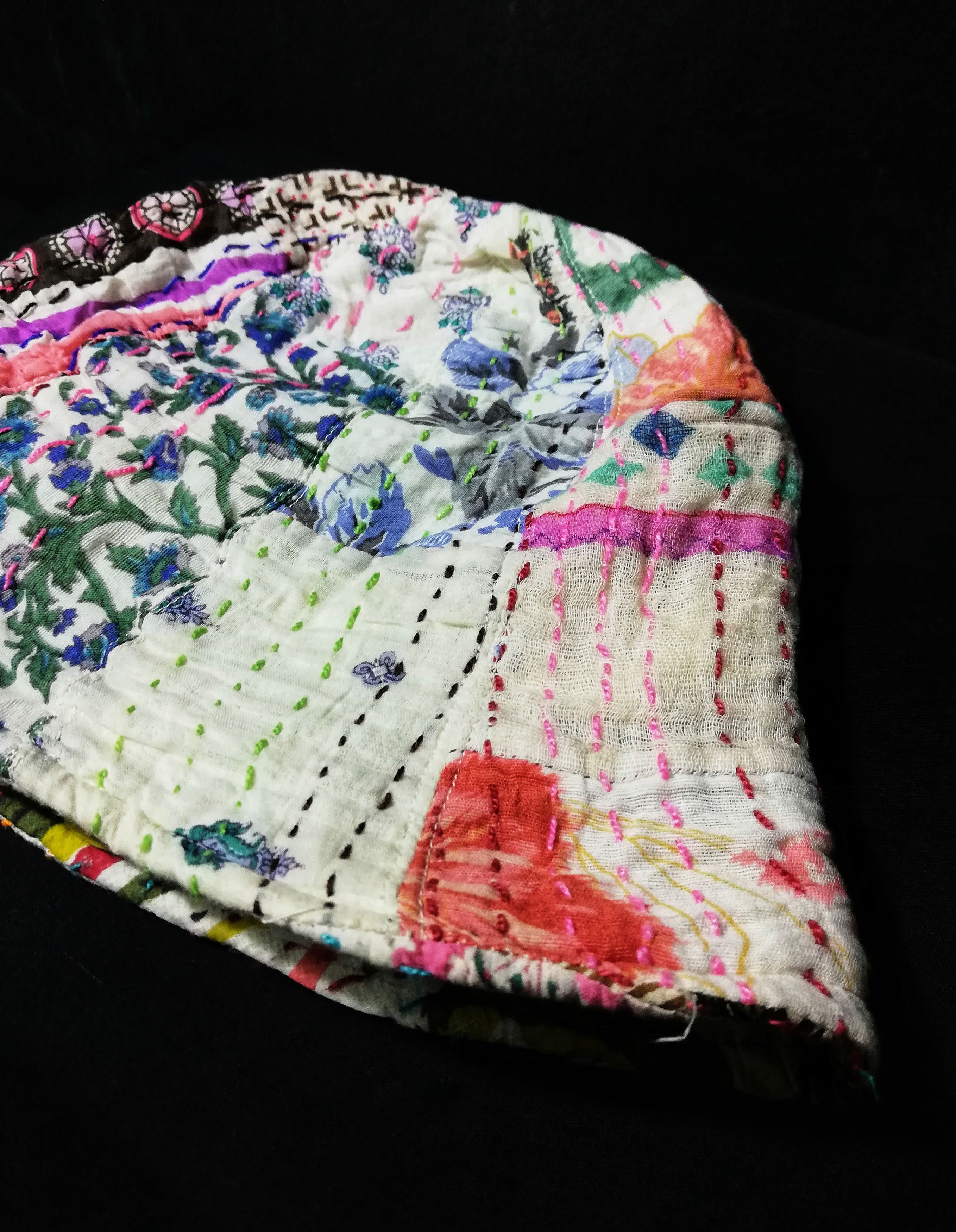 Art Comes First × Vintage 🔥GRAIL RARE! Traditional ICT Kerchief Kofu Boro Bucket Hat Size ONE SIZE - 10 Thumbnail