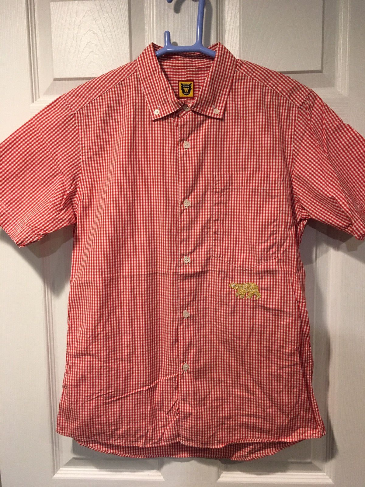 Human Made × Japanese Brand × Nigo RARE FINAL PRICE‼️Human Made Pink Red Gingham Checker Shirt Size US S / EU 44-46 / 1 - 1 Thumbnail