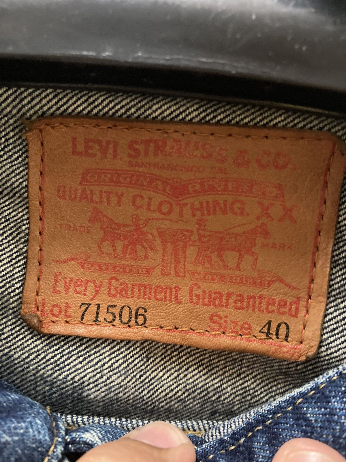 LVC × Levi's × Levi's Vintage Clothing Super rare Vintage 7150B Levi’s jacket Size US L / EU 52-54 / 3 - 4 Thumbnail