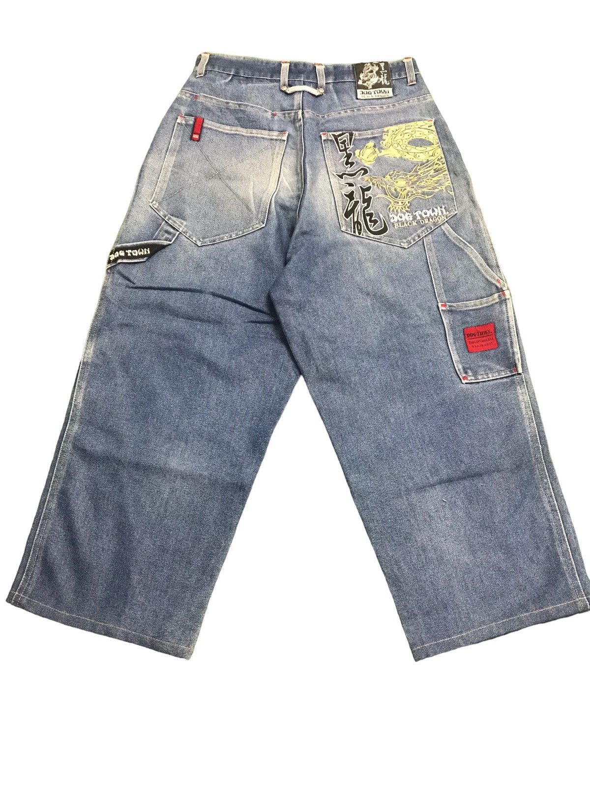 Vintage Vintage Dogtown Black Dragon Embroidered Baggy Jeans Size US 30 / EU 46 - 18 Thumbnail