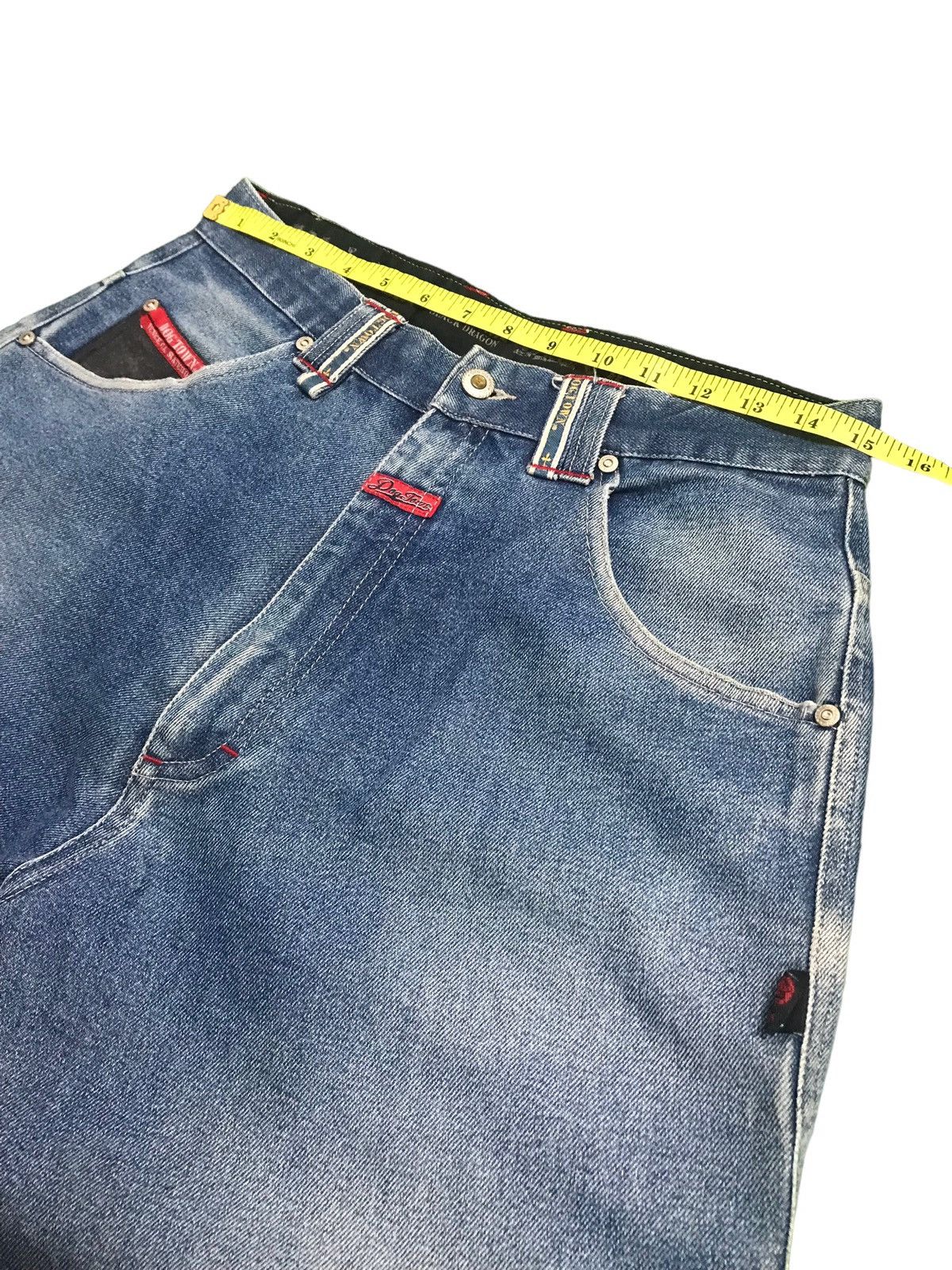 Vintage Vintage Dogtown Black Dragon Embroidered Baggy Jeans Size US 30 / EU 46 - 10 Thumbnail