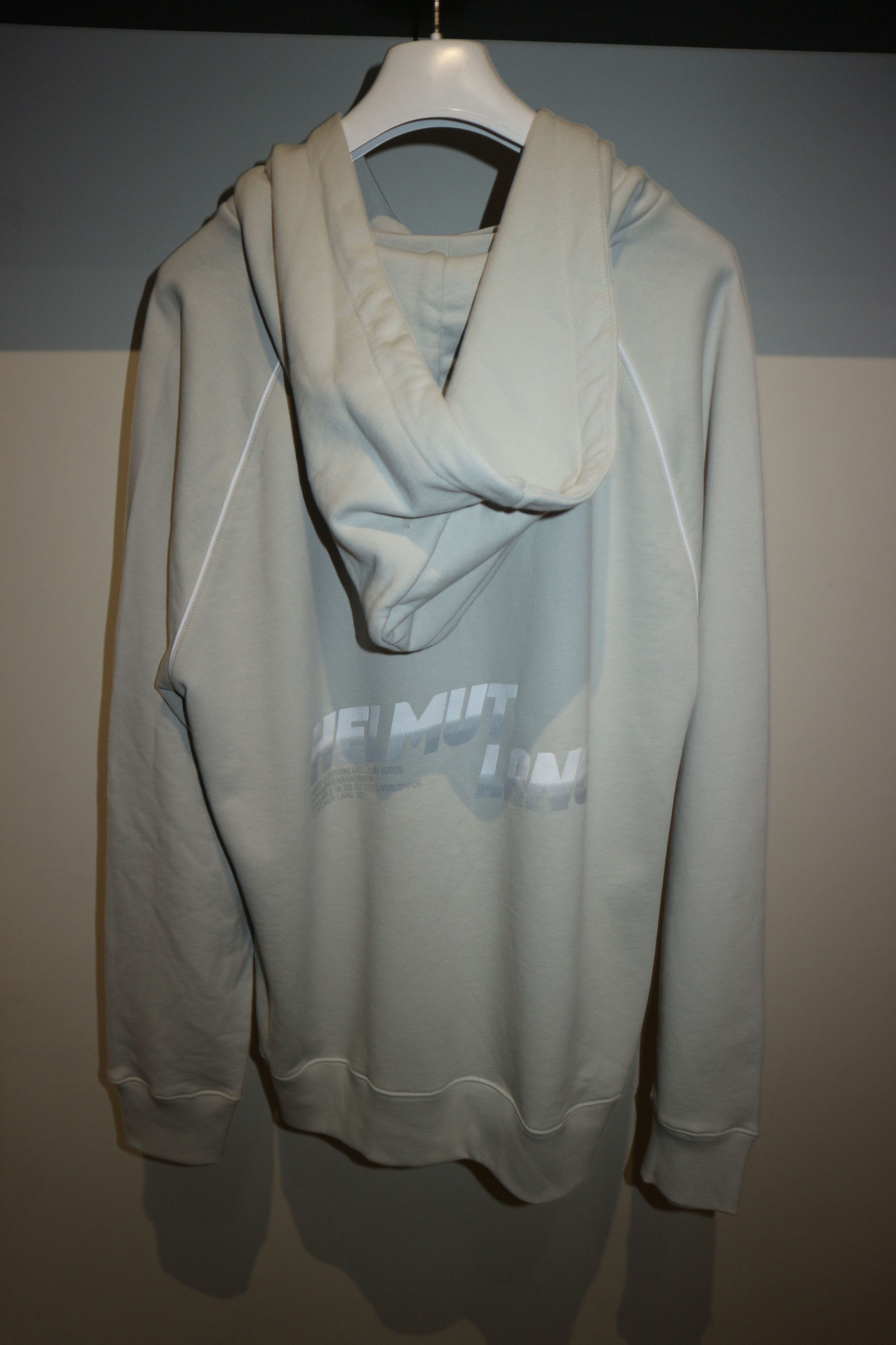 Helmut Lang Taupe Raglan Sleeve Hoodie Size US XL / EU 56 / 4 - 1 Thumbnail