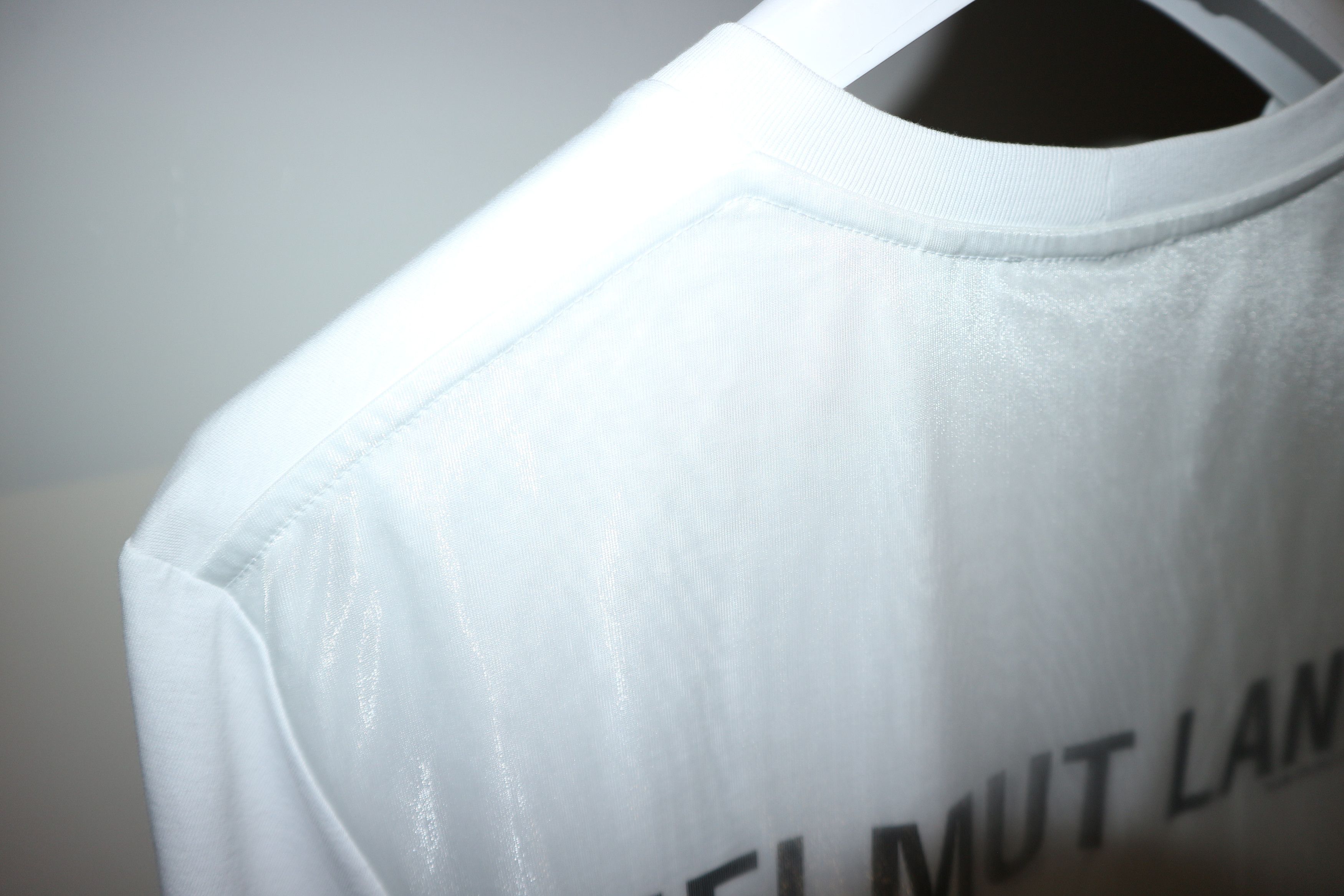 Helmut Lang Organza back logo t-shirt Size US M / EU 48-50 / 2 - 6 Thumbnail