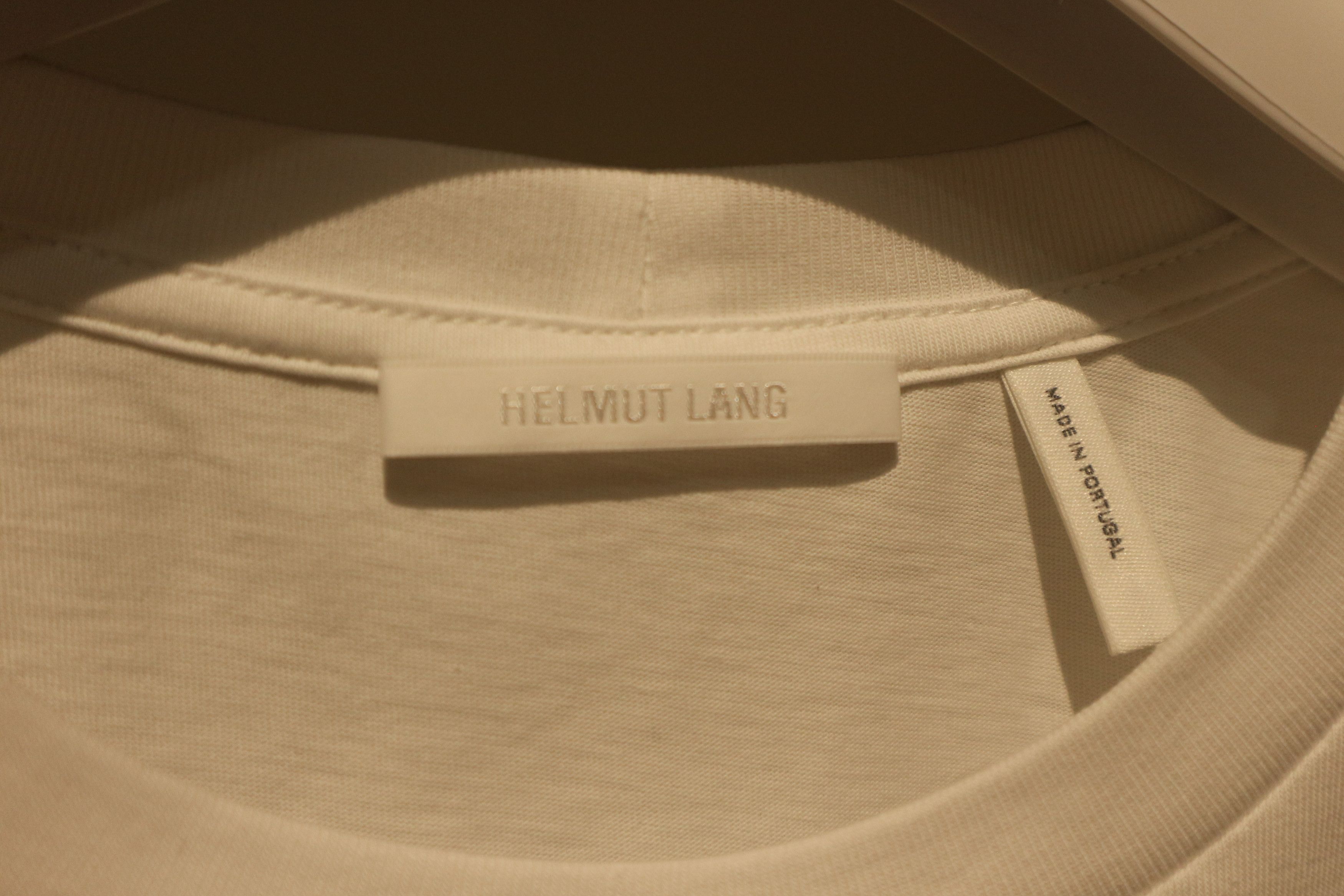 Helmut Lang Organza back logo t-shirt Size US M / EU 48-50 / 2 - 4 Thumbnail