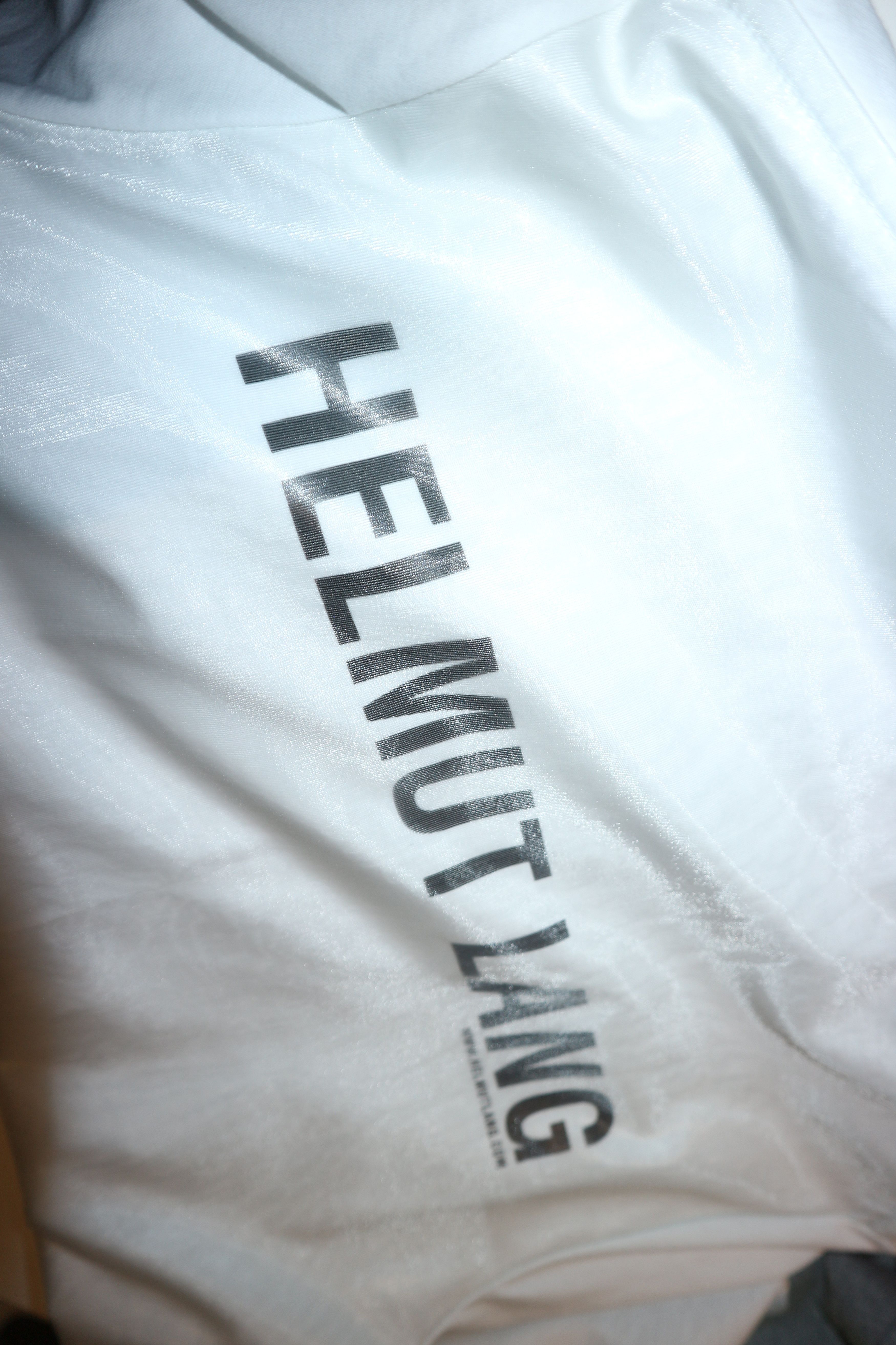 Helmut Lang Organza back logo t-shirt Size US M / EU 48-50 / 2 - 8 Thumbnail