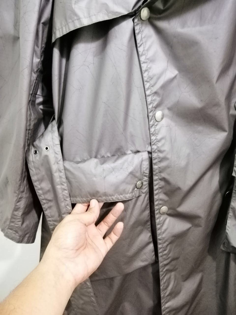 Issey Miyake Issey Miyake Men Trench Jacket / Long Jacket Cracked Design Size US M / EU 48-50 / 2 - 6 Thumbnail