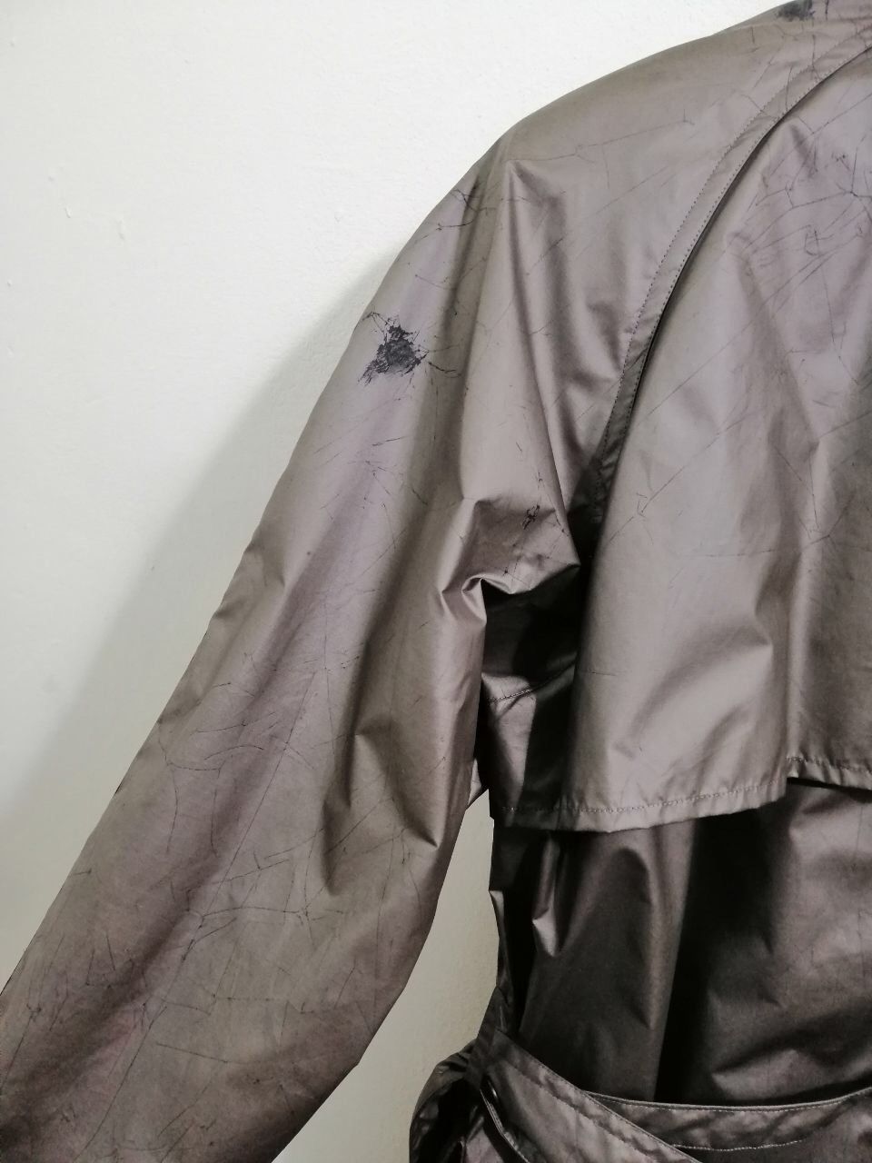 Issey Miyake Issey Miyake Men Trench Jacket / Long Jacket Cracked Design Size US M / EU 48-50 / 2 - 7 Thumbnail