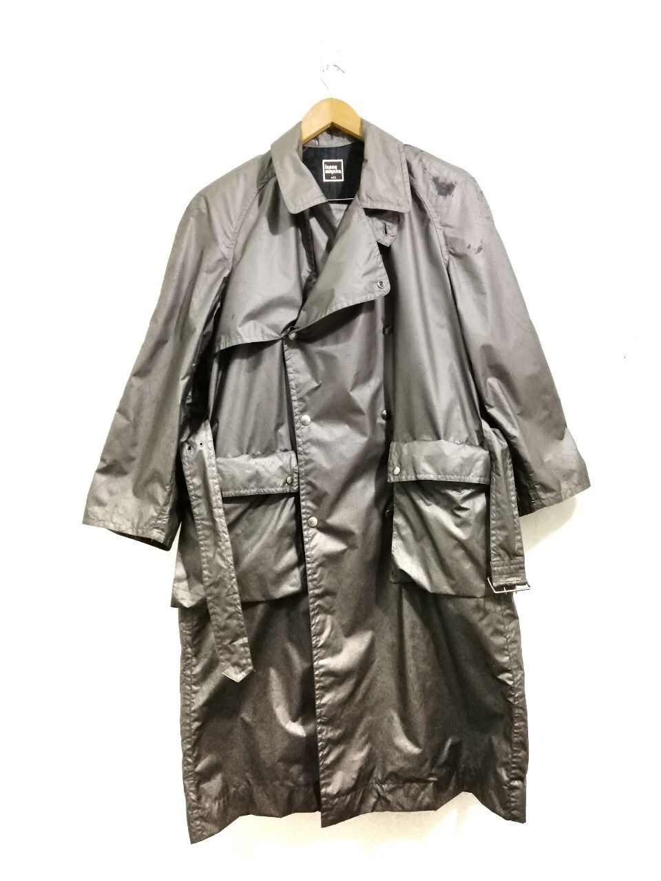 Issey Miyake Issey Miyake Men Trench Jacket / Long Jacket Cracked Design Size US M / EU 48-50 / 2 - 1 Thumbnail