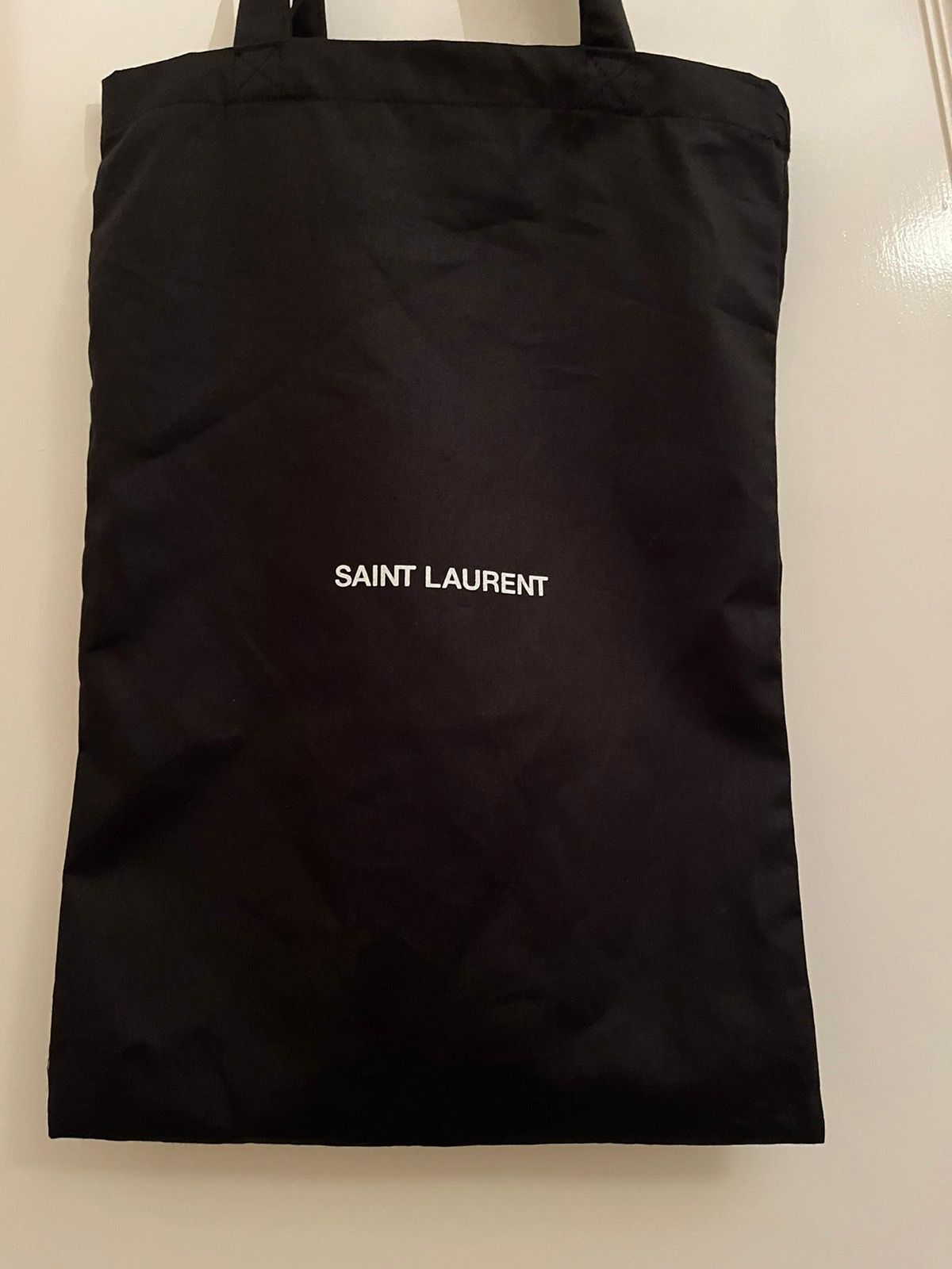 Pre-owned Saint Laurent Tote Bag With Certification In Black