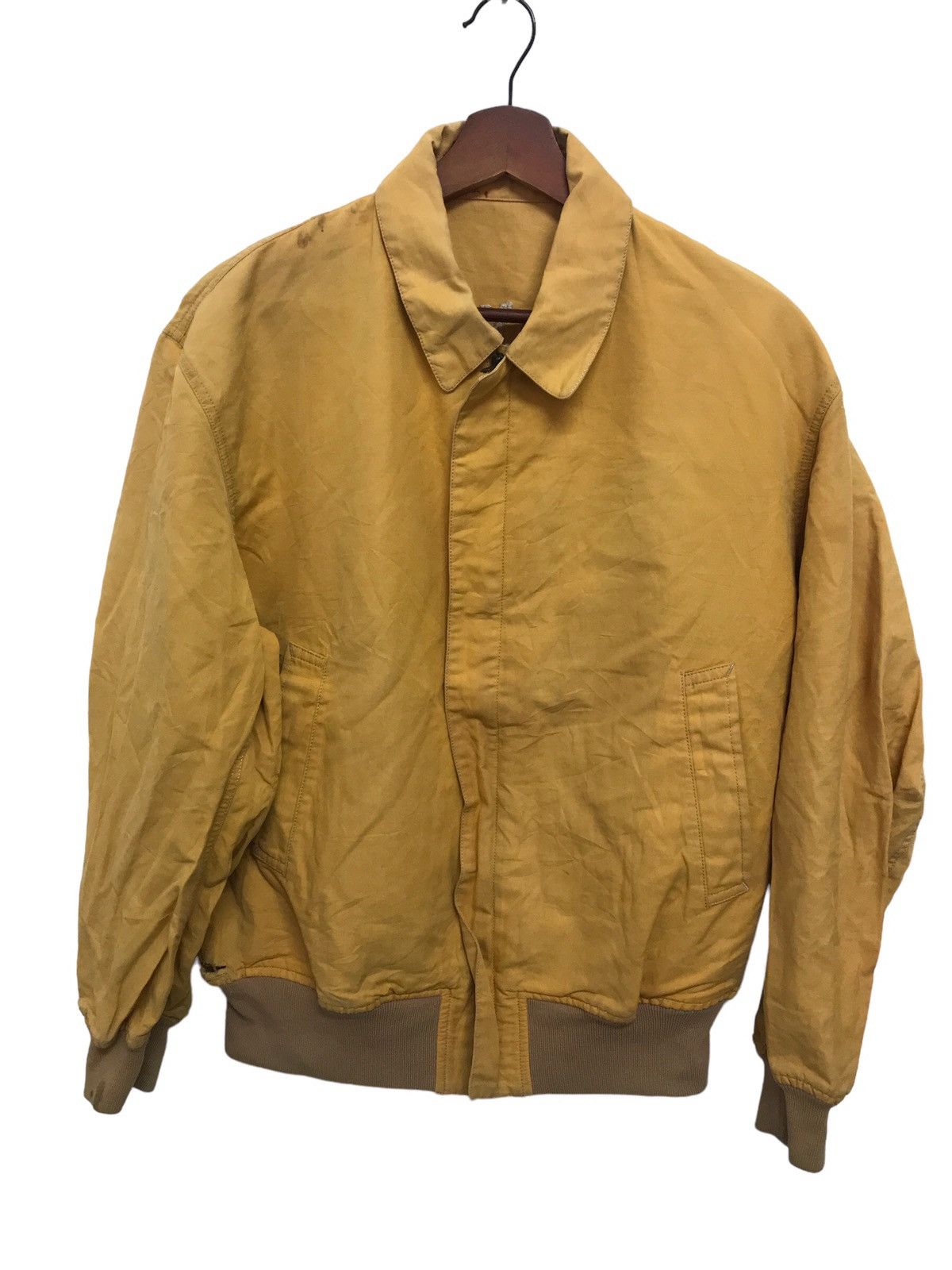 image of Men’S Bigi Sports Theaero-Voyagers Bomber Jacket in Yellow, Men's (Size Large)