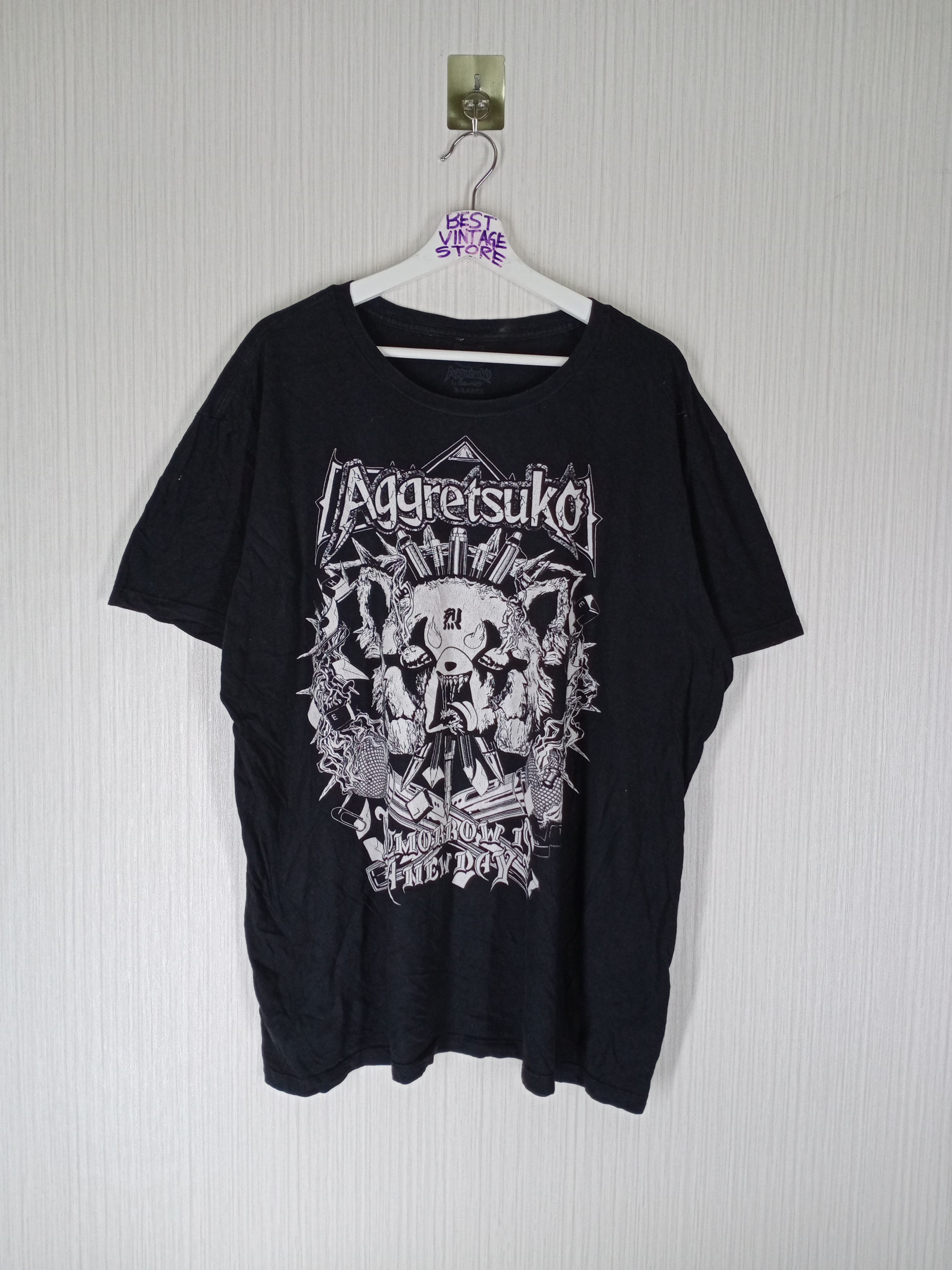Anime Aggretsuko Tomorrow Is A New Day Japanese Anime T-shirt Size US XL / EU 56 / 4 - 1 Thumbnail